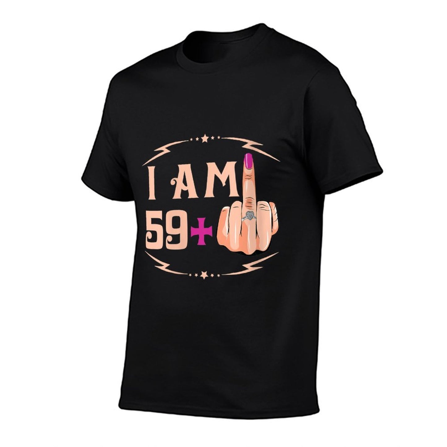 Womens I'm 59 Plus 1 Funny 60th Birthday Graphic-printed T-Shirt