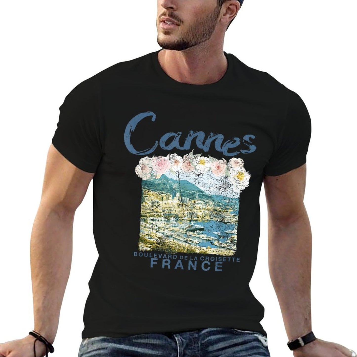 FRANCE Cannes French Riviera Vintage Travel T Affordable Price T-Shirt