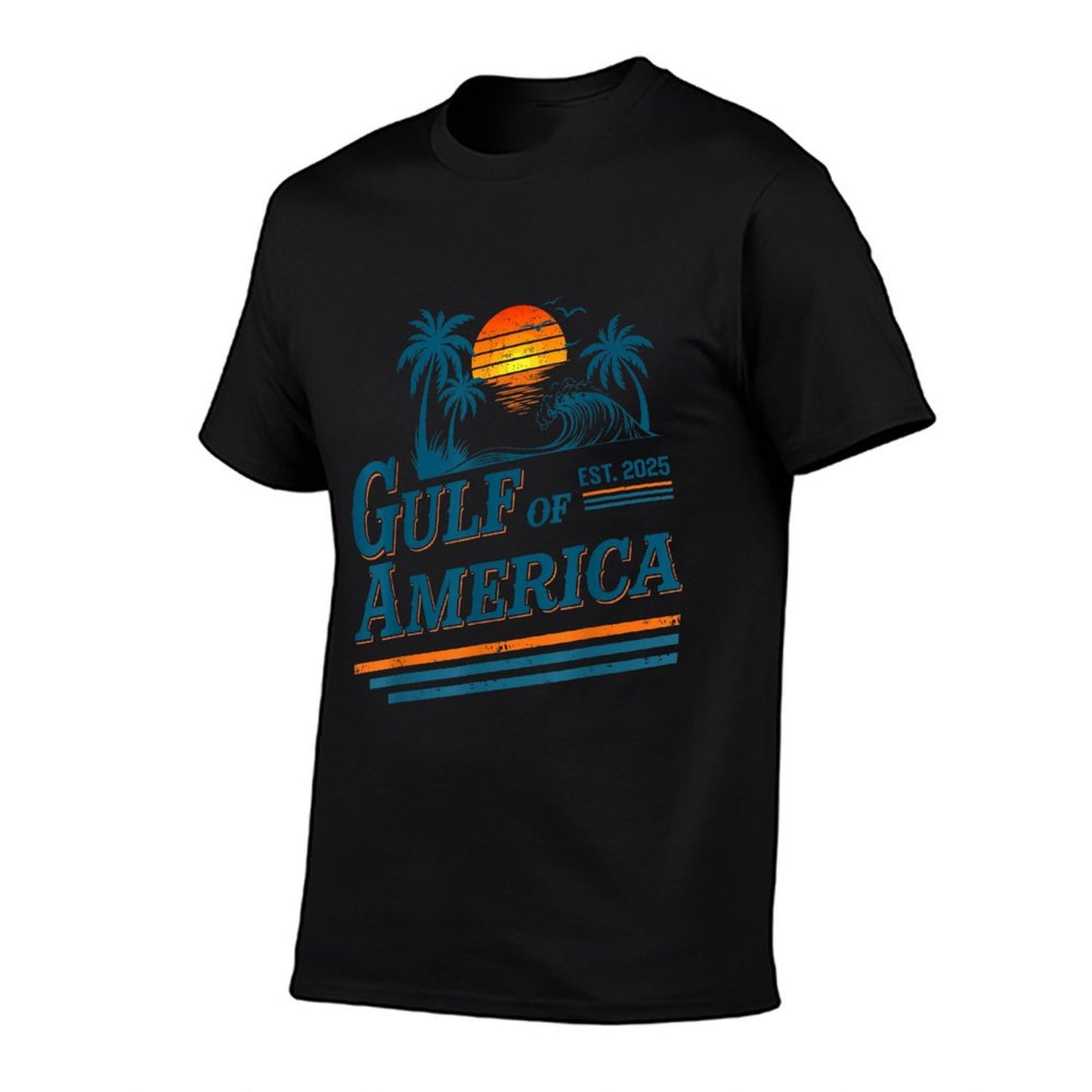 Retro Vintage Gulf Of US America 2025 American Gifts Soft T-Shirt