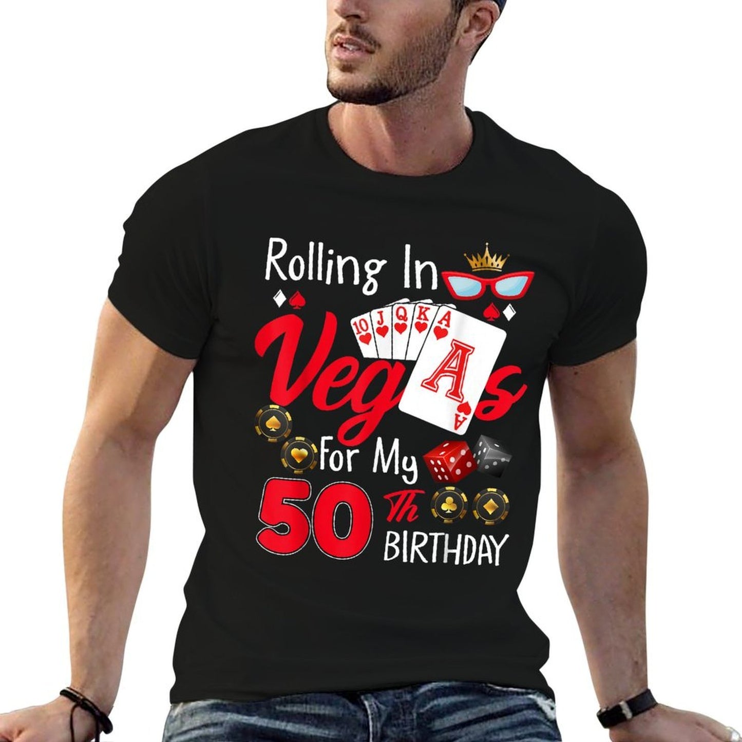 Rolling In Vegas For My 50 Year Old 50th Birthday Las Vegas Classic T-Shirt