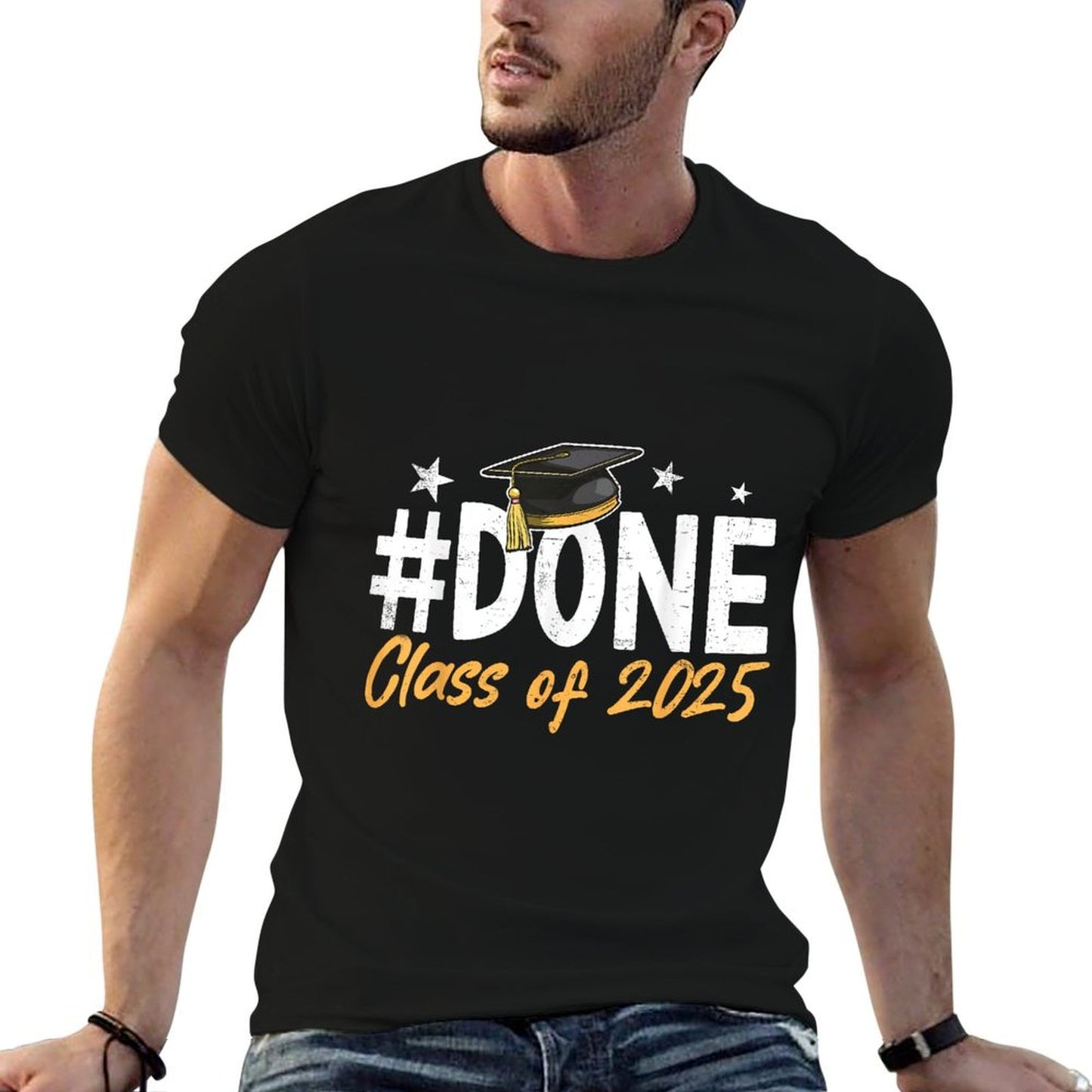 Done Class Of 2025 Graduation Graduate Men Women Kids Versatile T-Shirt