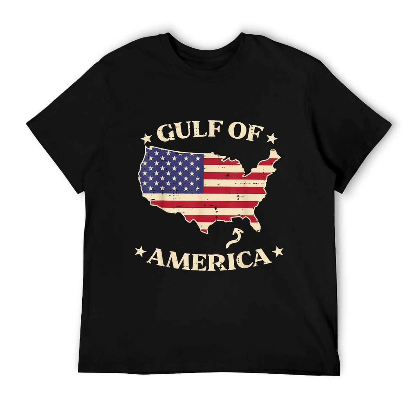 Gulf Of USA America USA American Map Men Women Kids Eco-friendly Material T-Shirt