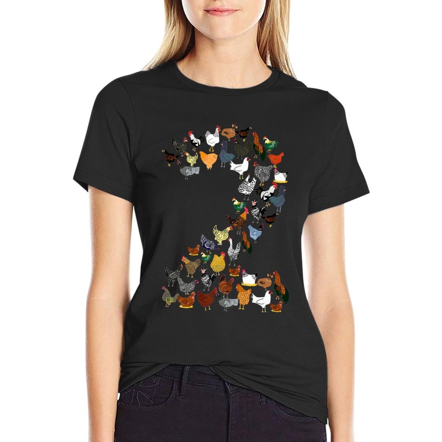 2nd Birthday Outfit Girl Boy Two Year Old Farm Chicken Premium Quick-drying T-Shirt