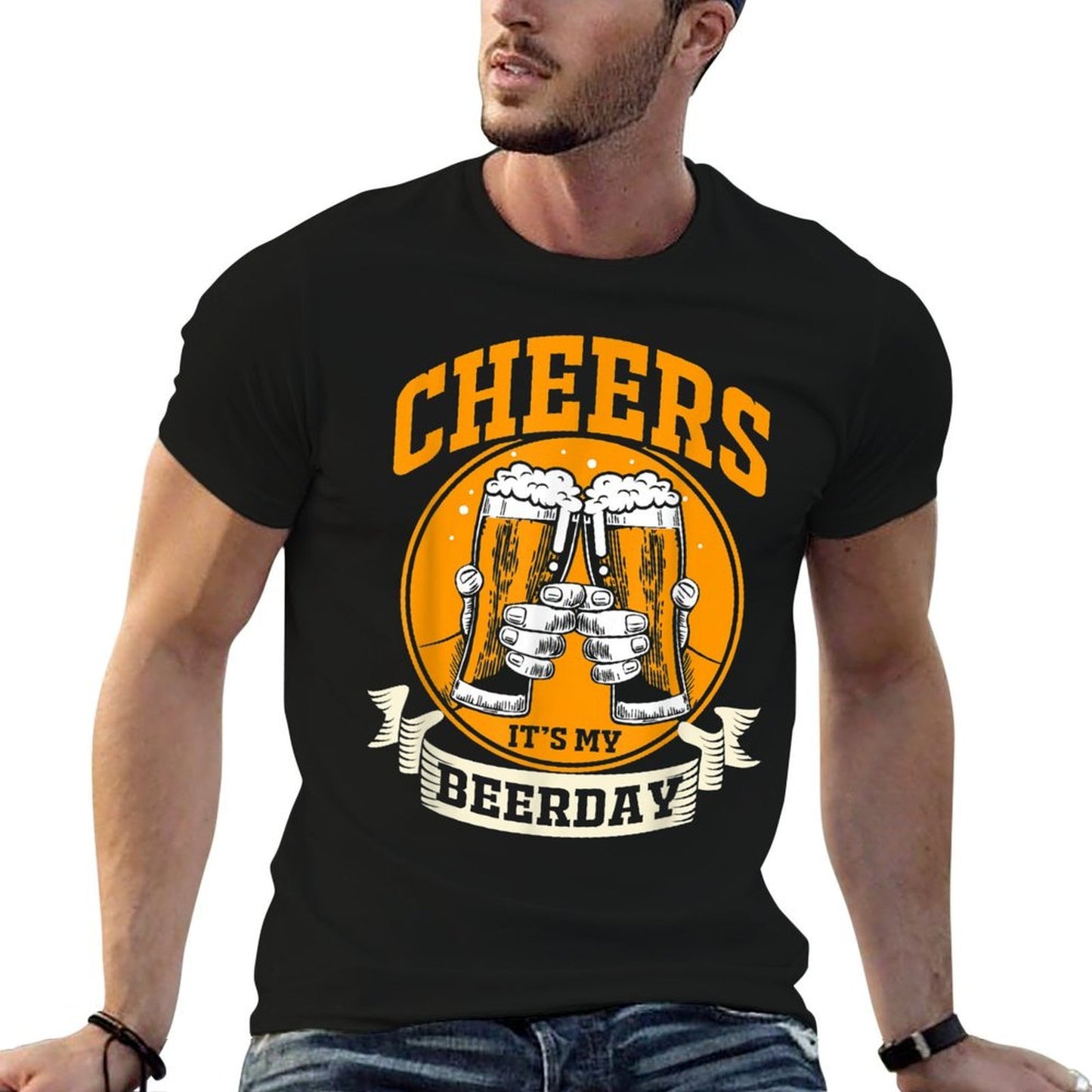 50th Birthday Cheers Its My Beerday Affordable Price T-Shirt