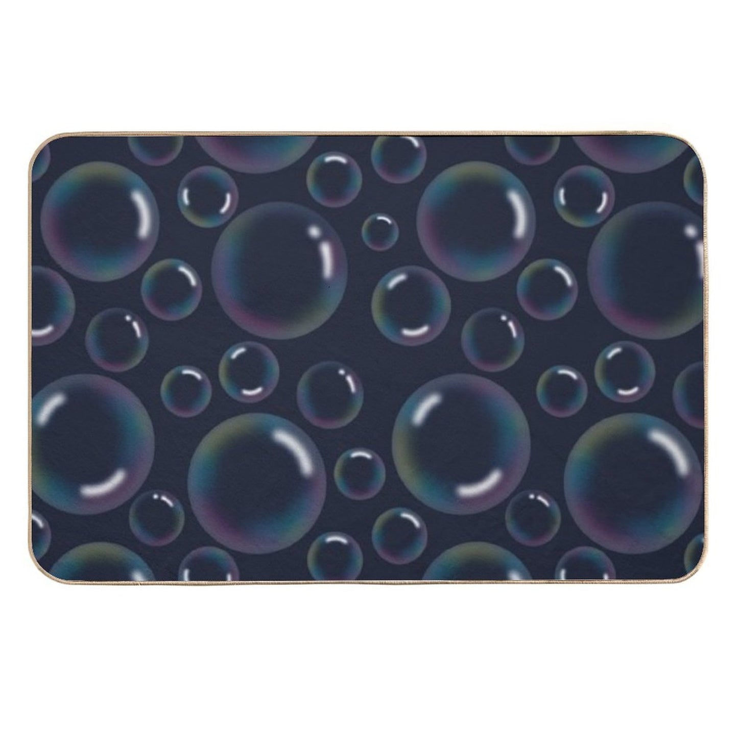 Bubble Bliss, Soap Bubble Pattern Versatile Bath Mat
