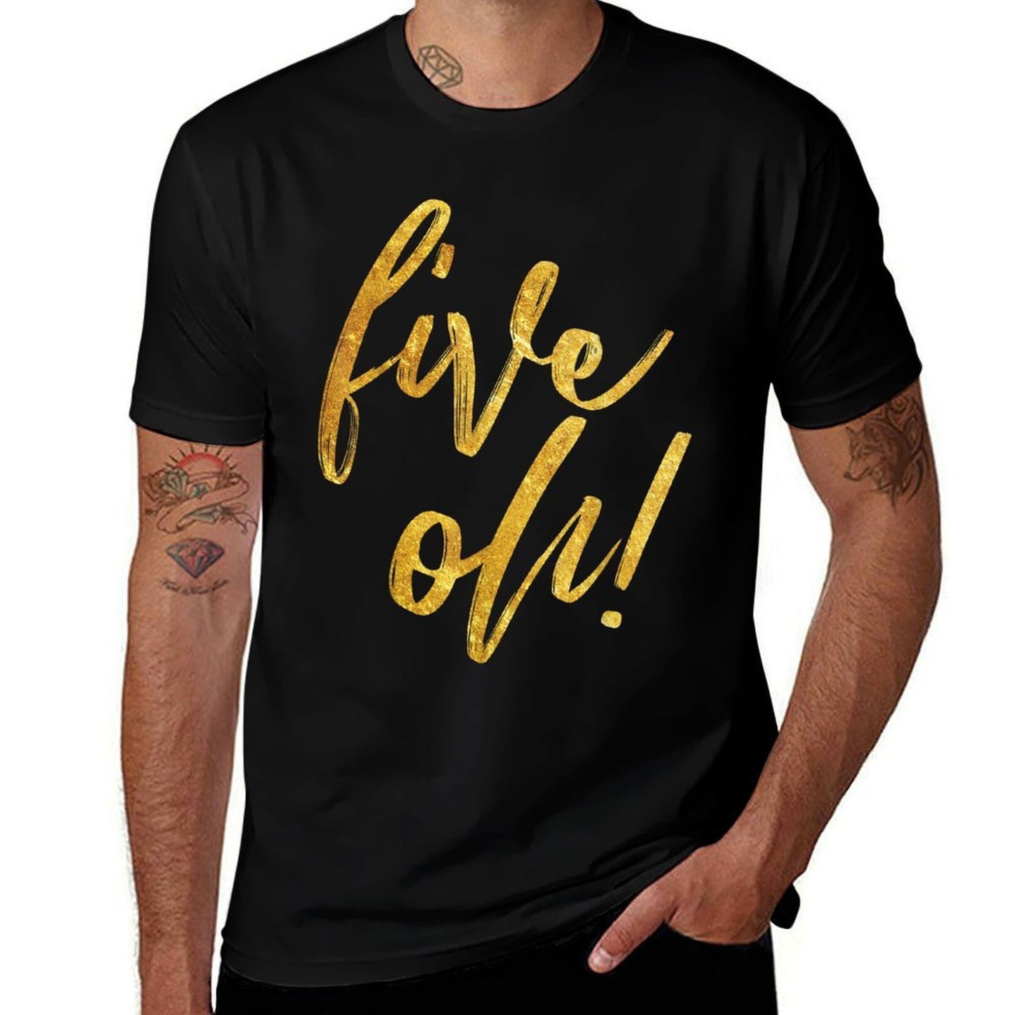 50th Birthday, Fifty Years Old Cute Graphic Summer-ready Fabric T-Shirt