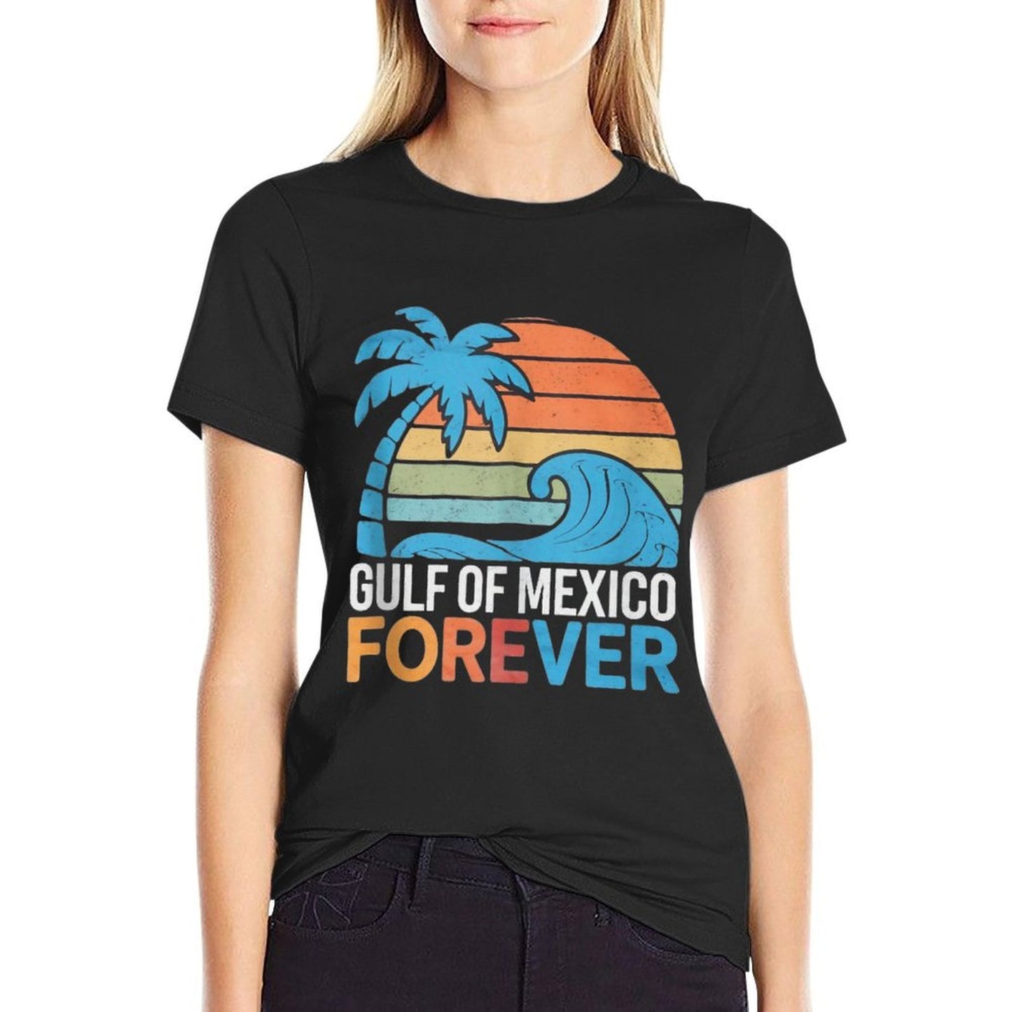 Gulf of Mexico Forever Gulf Of USA America 2025 Retro Funny Eco-friendly Material T-Shirt