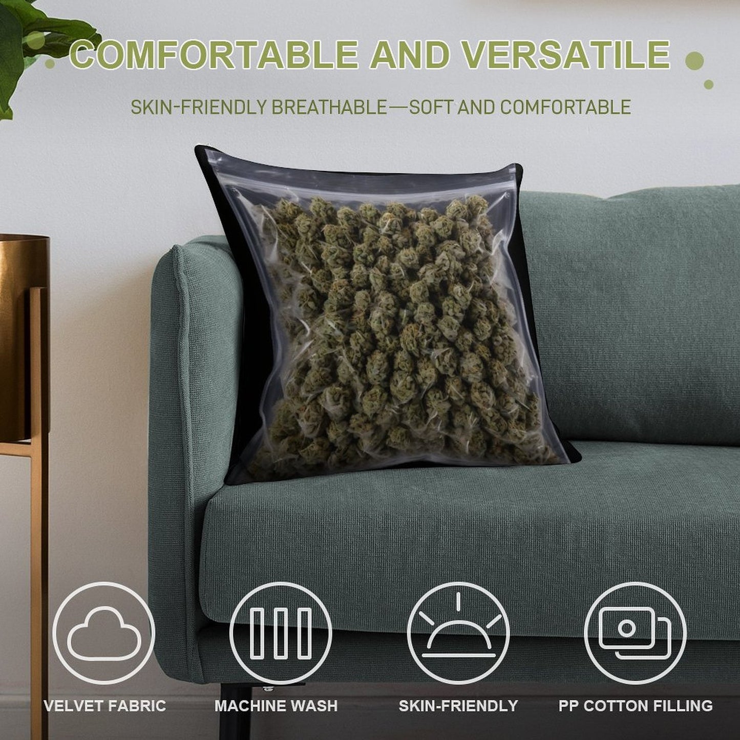 Novelty Pillow Soft Style Accent Throw Pillow