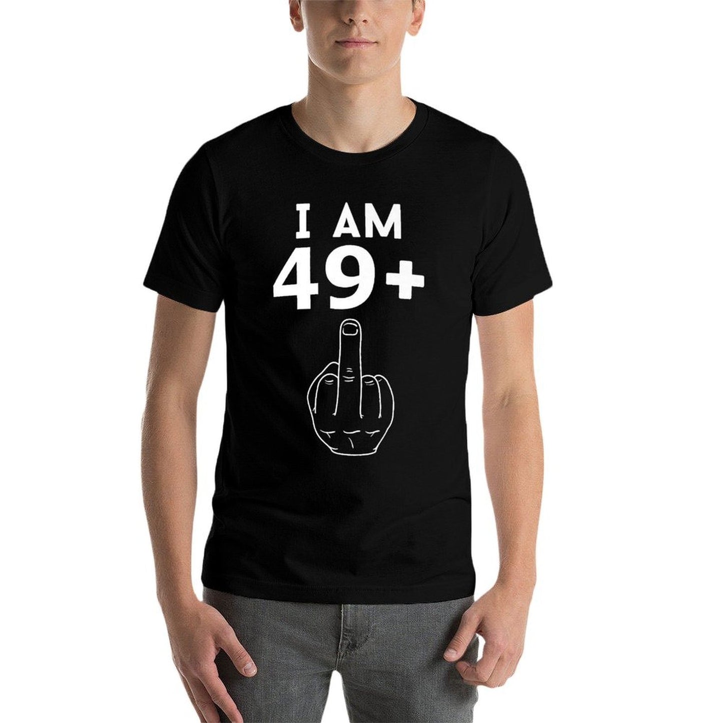 I Am 49 + 1 Funny 50th Birthday 50 Year Old Bday Men Women Premium Easy-care T-Shirt