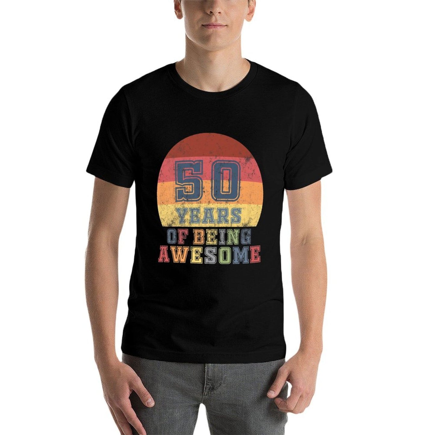 50th Birthday Women Mom Gift for 50 Year Old Dad Men Premium Durable T-Shirt