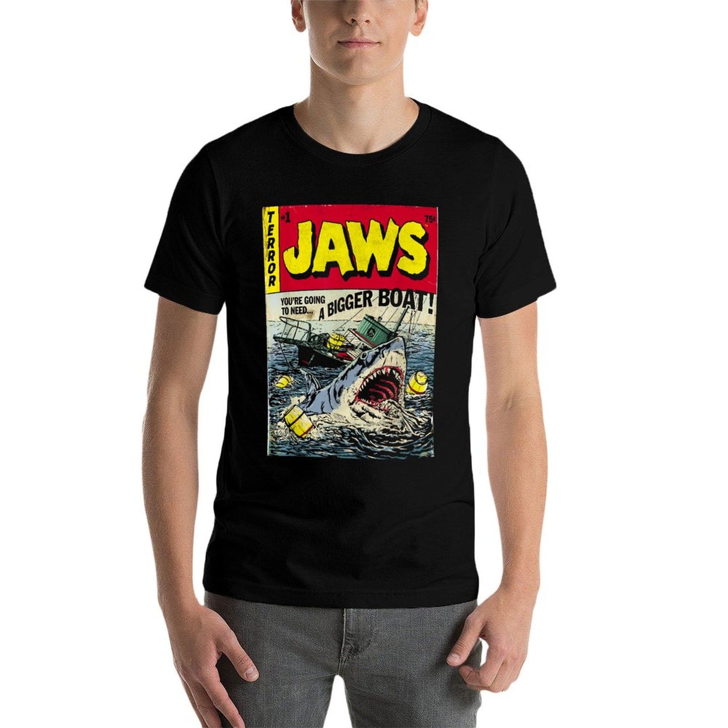 Jaws Pulp Attack Comic Cover Breathable T-Shirt