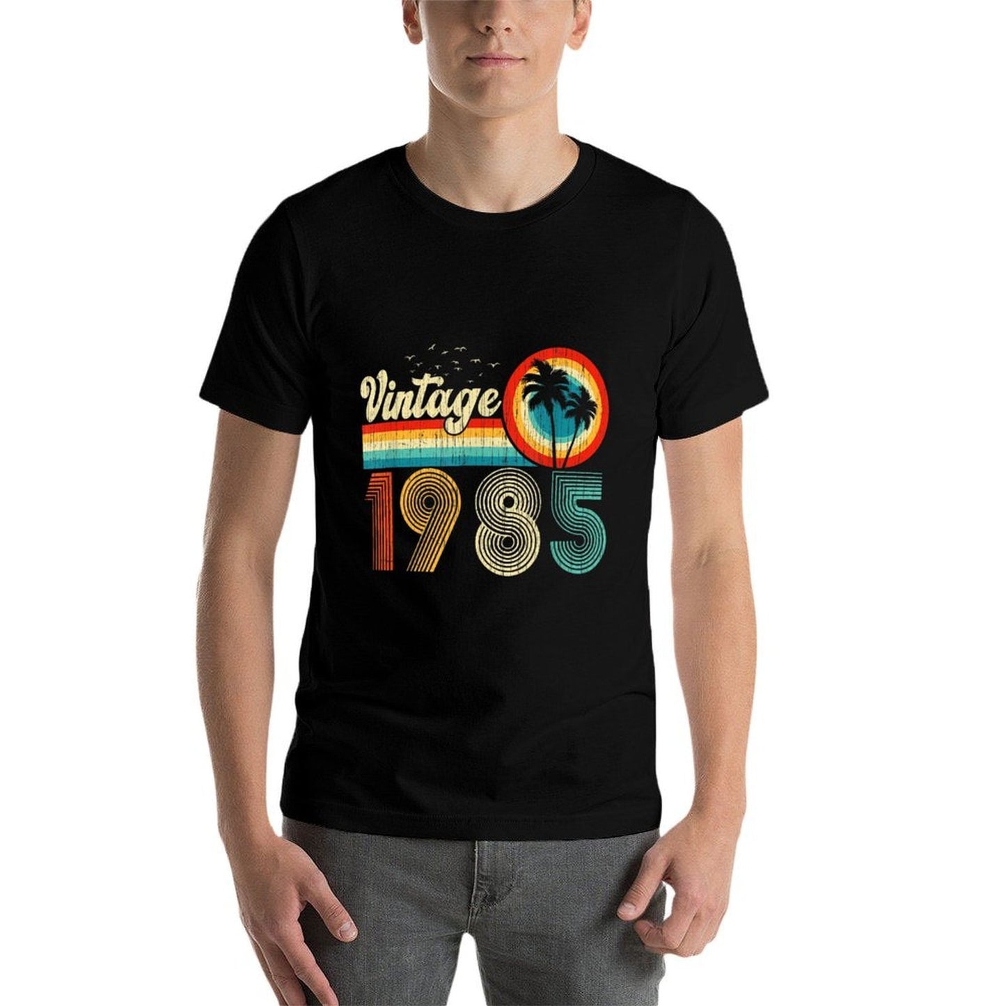 40 Year Old Gifts Vintage 1985 Retro 40th Birthday Men Women Easy-care T-Shirt