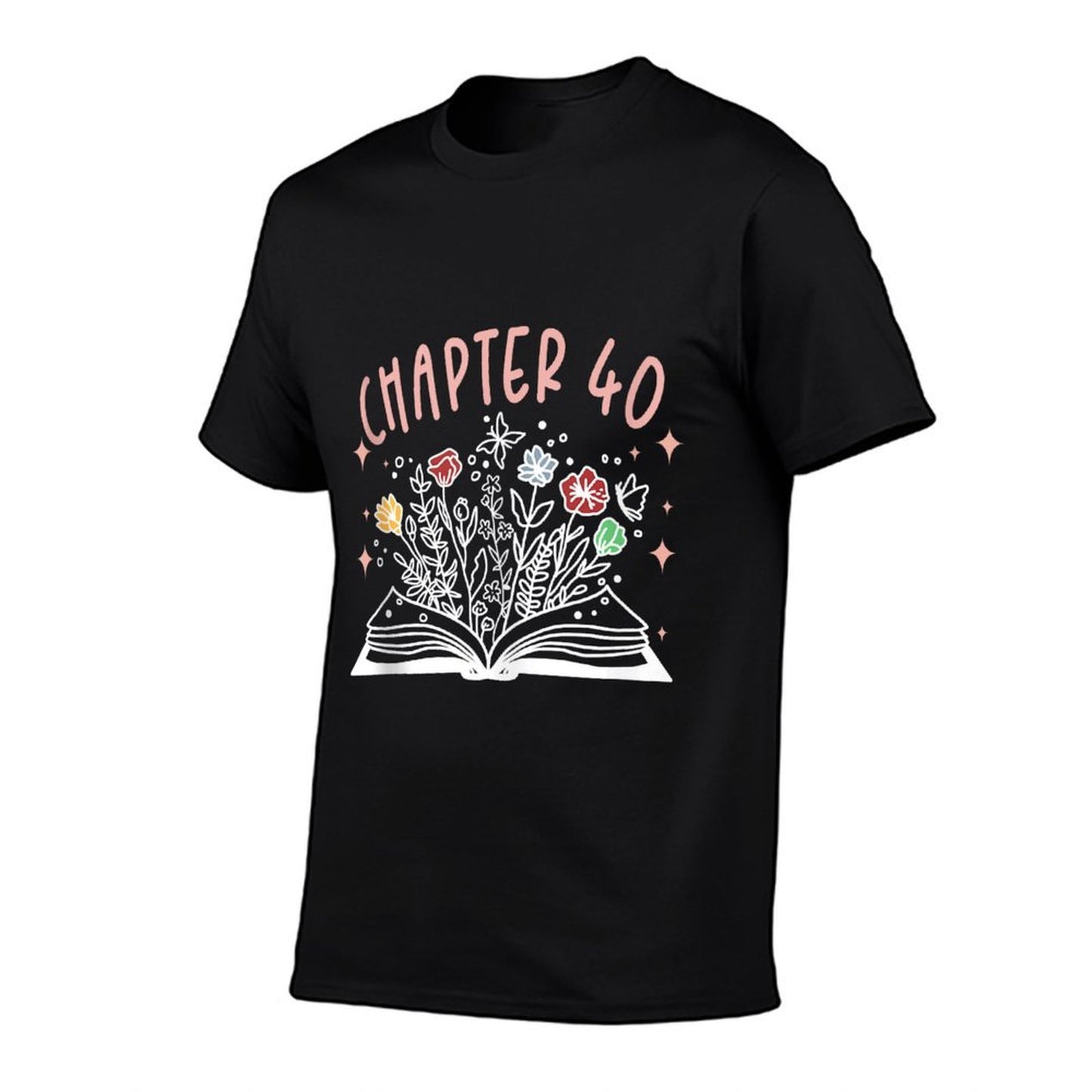 Chapter 40th Birthday Bookworm 40 Years Old For Book Loves Tagless Design T-Shirt