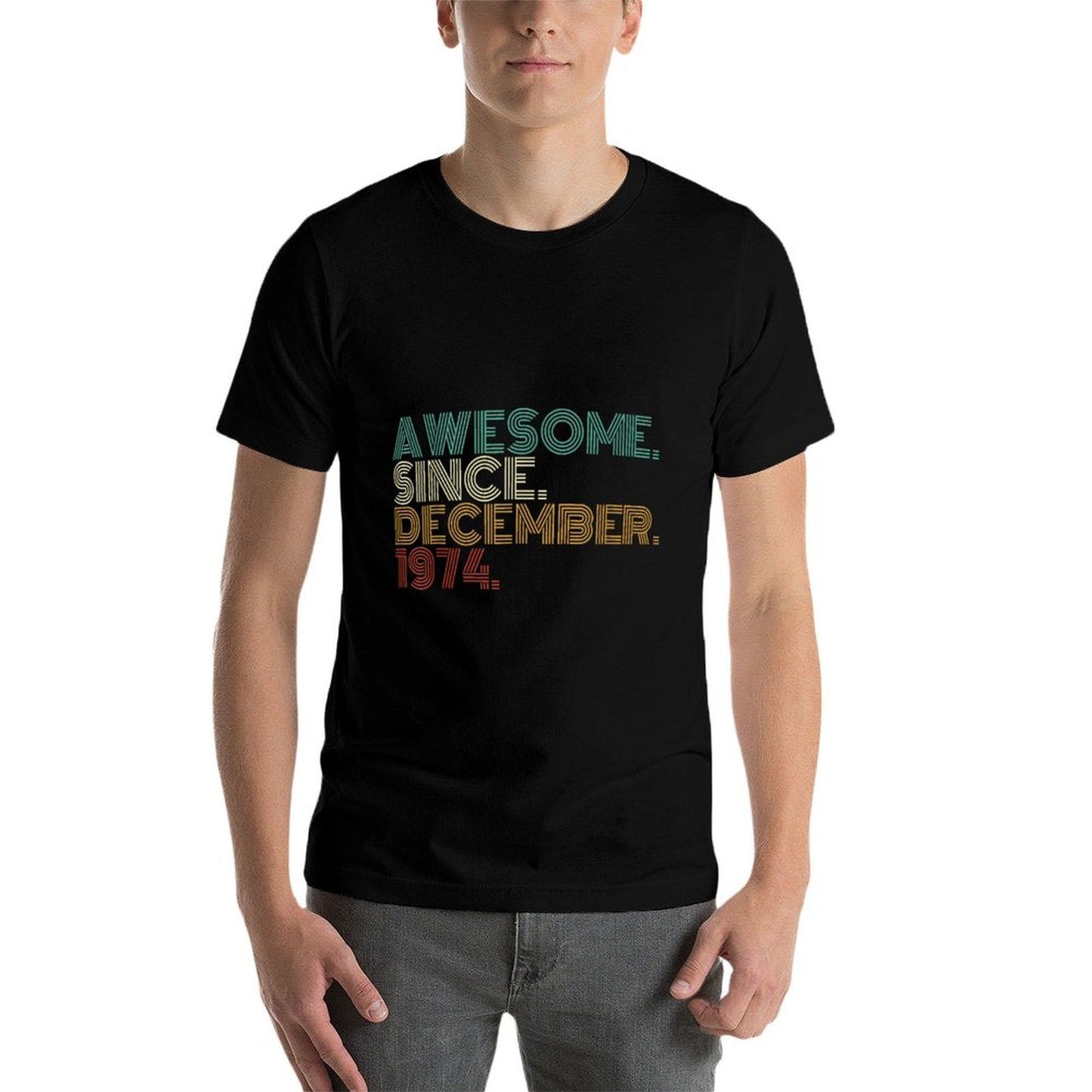 50 Years Old Awesome Since December 1974 50th Birthday Soft T-Shirt