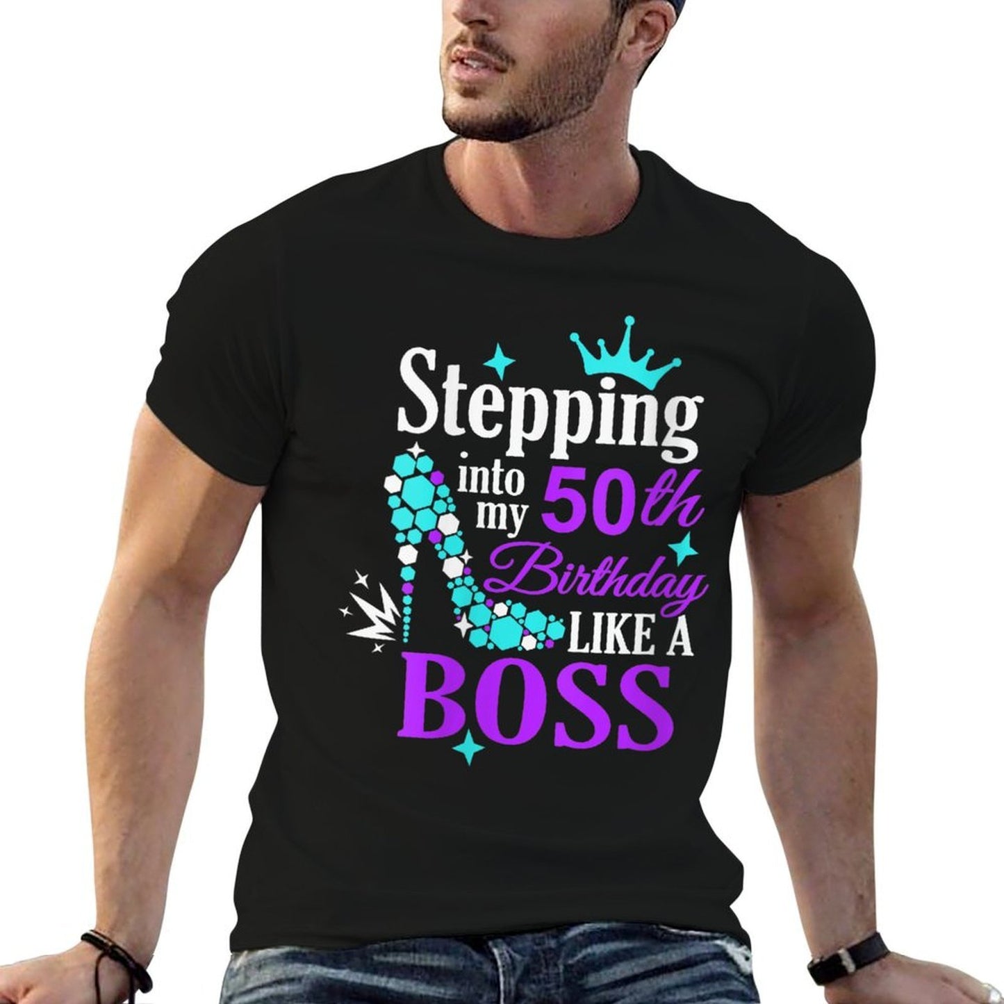 Womens 50th Birthday Gift for Her Gift For Girl Party Fun Years Old Moisture-wicking T-Shirt