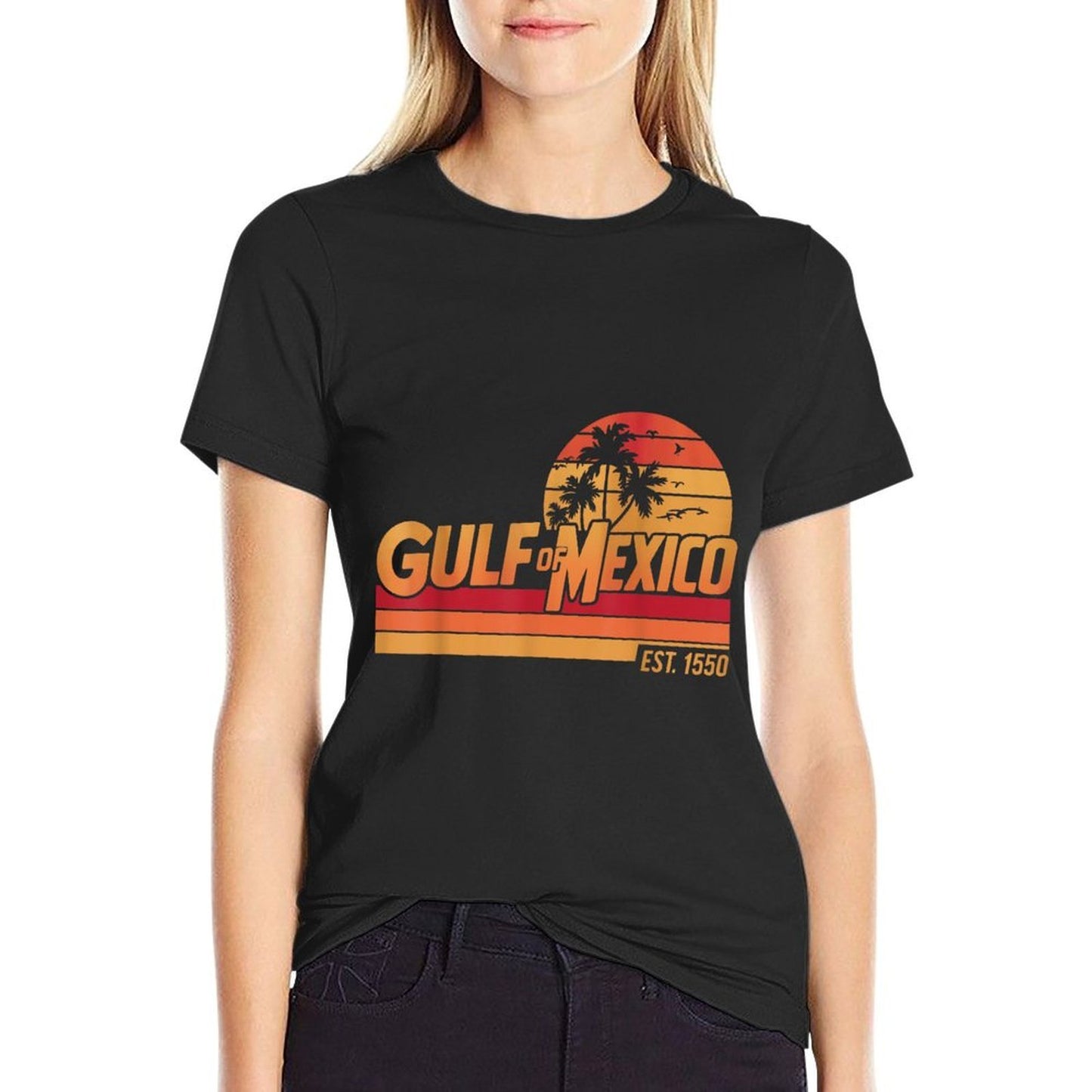 Gulf of Mexico Since 1550 Forever Funny Gulf of USA America Tagless Design T-Shirt