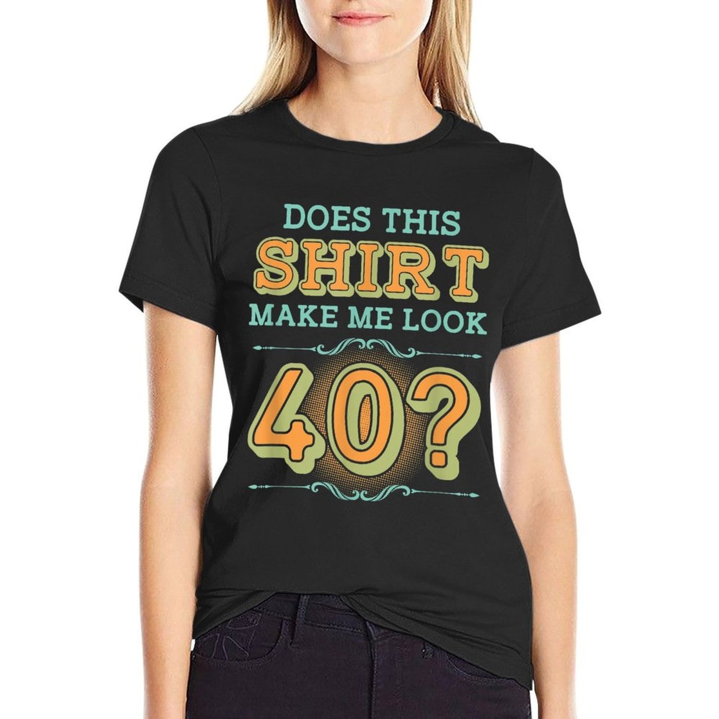 Funny Birthday GIfts 40th Birthday Cute Distressed T- High-quality Stitching T-Shirt