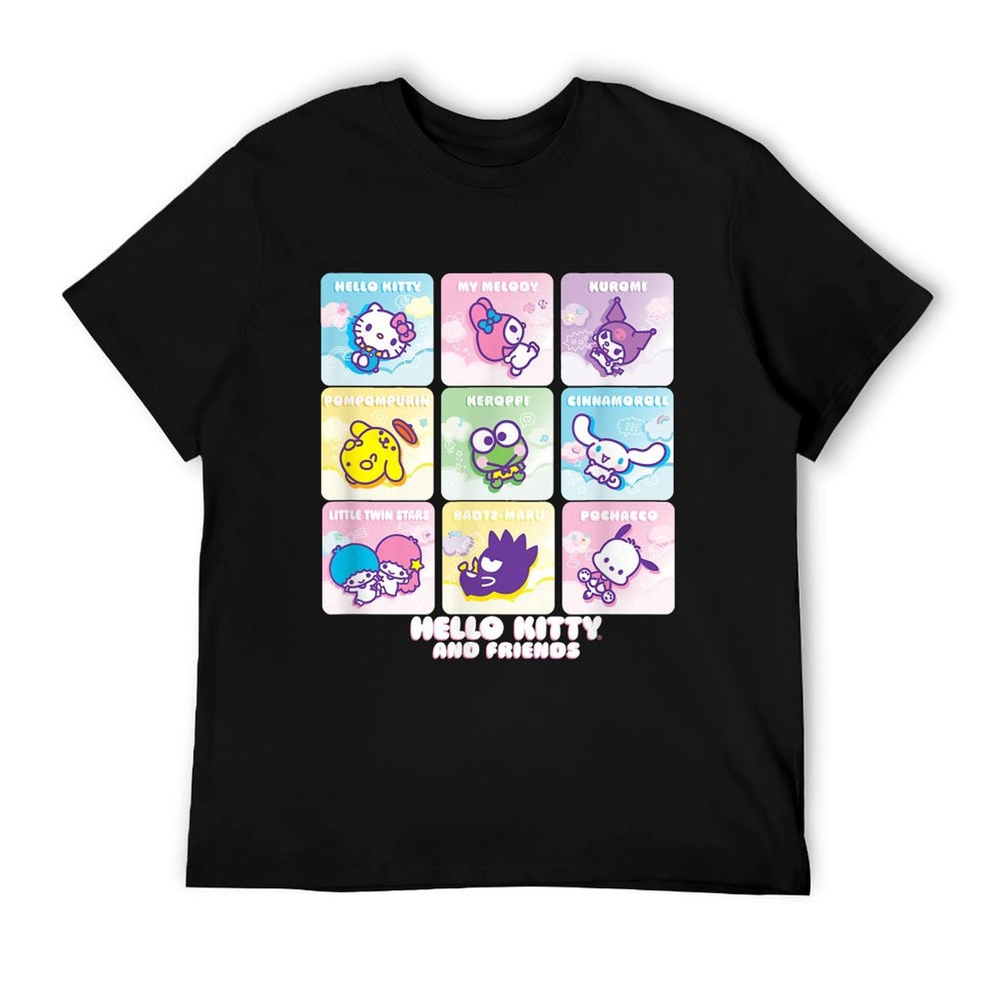 Hello Kitty And Friends Square Icons Comfortable T-Shirt