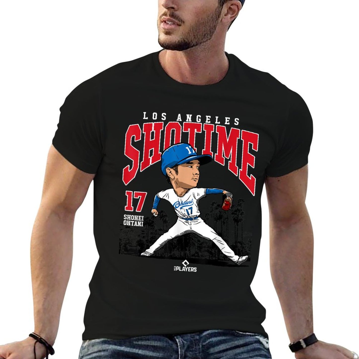 Shohei Ohtani Los Angeles Baseball MLB Player MLBOHT3005 Odor-resistant T-Shirt