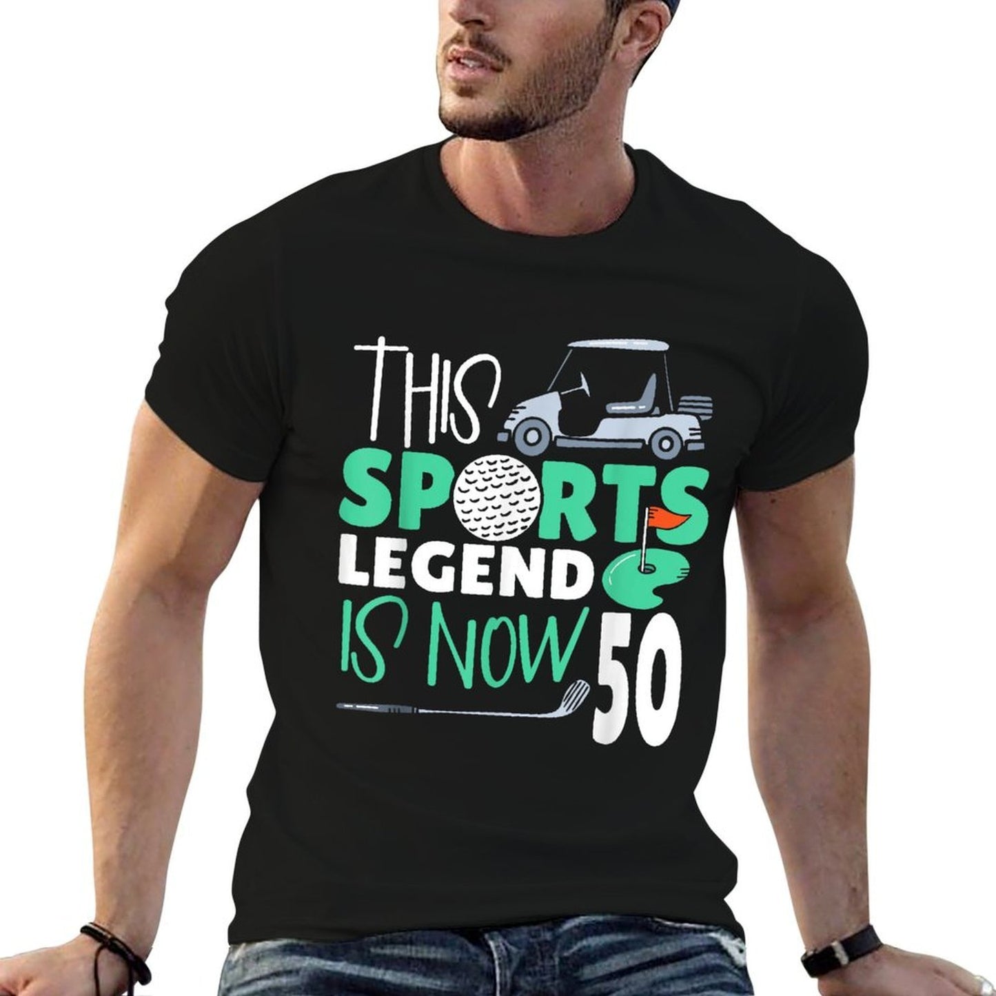 This Sports Legend Is Now 50, Golf Game 50th Birthday Moisture-wicking T-Shirt