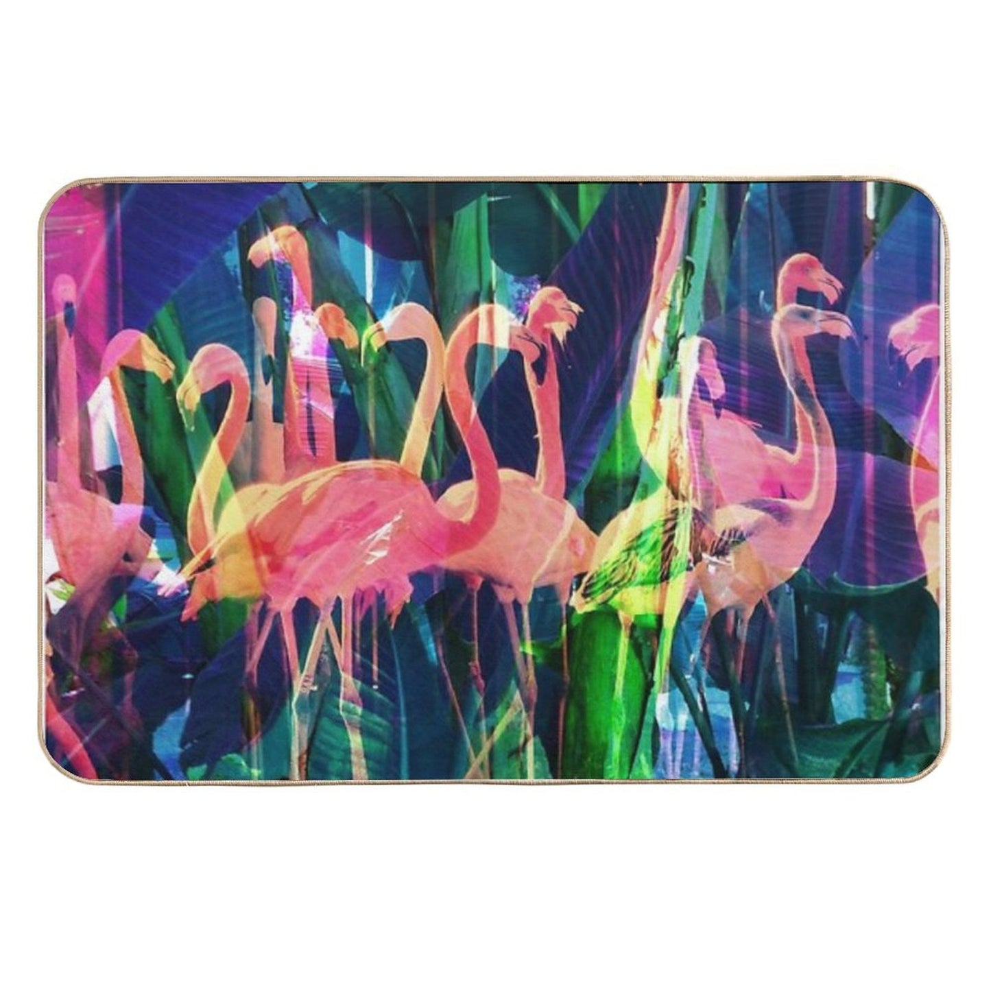 Flamingo Dance Rapid-Drying Bath Mat