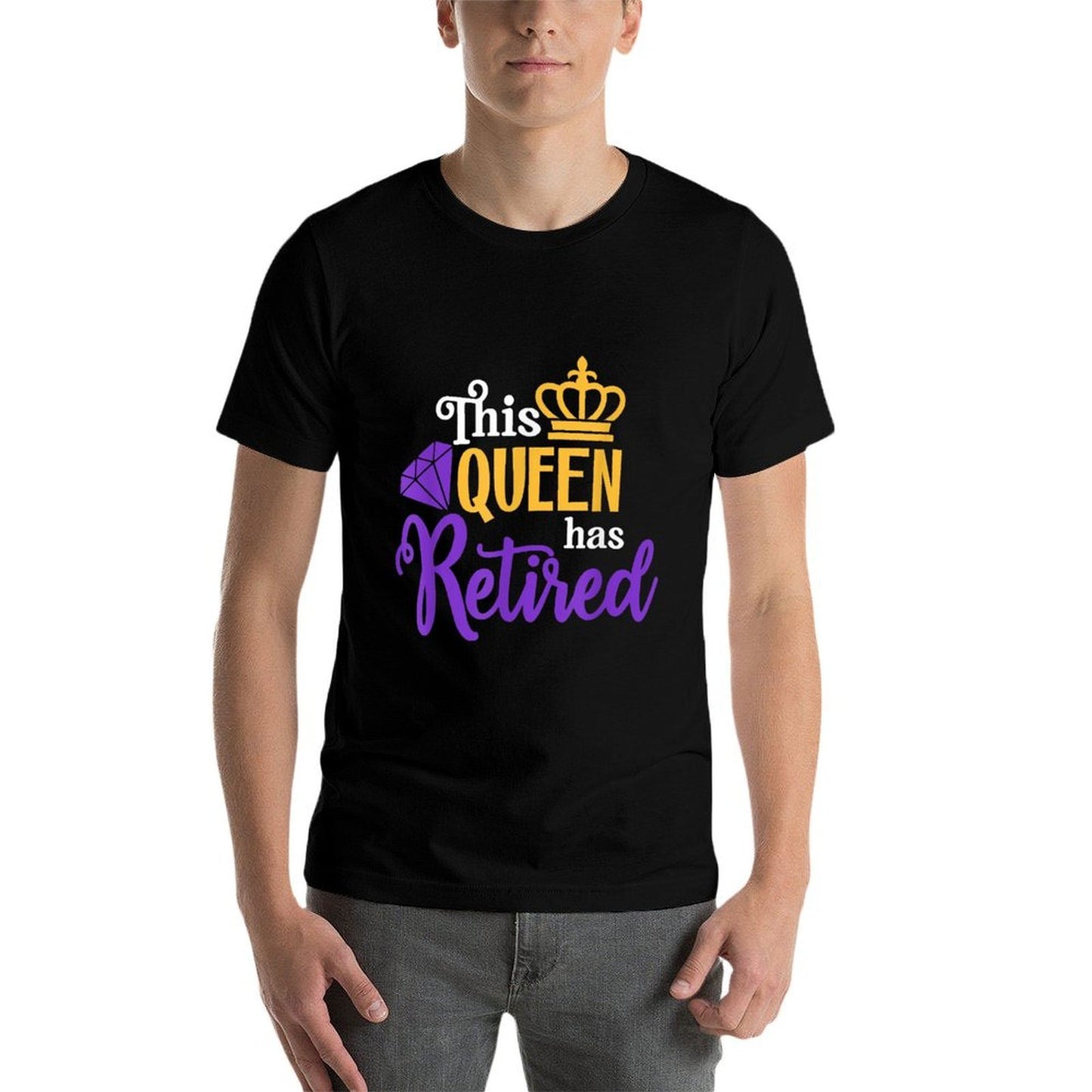 The Queen Has Retired Funny Retired Women Gifts Retirement Cotton T-Shirt