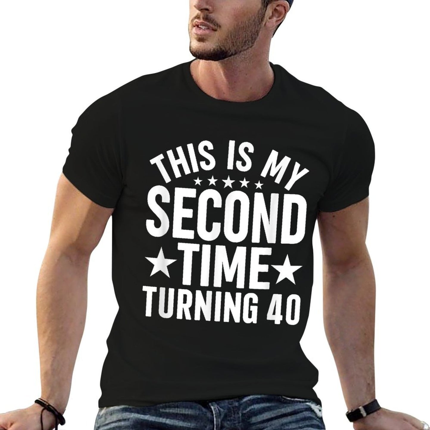 This My Second Time Turning 40 Funny 80th Birthday Relaxed-fit T-Shirt