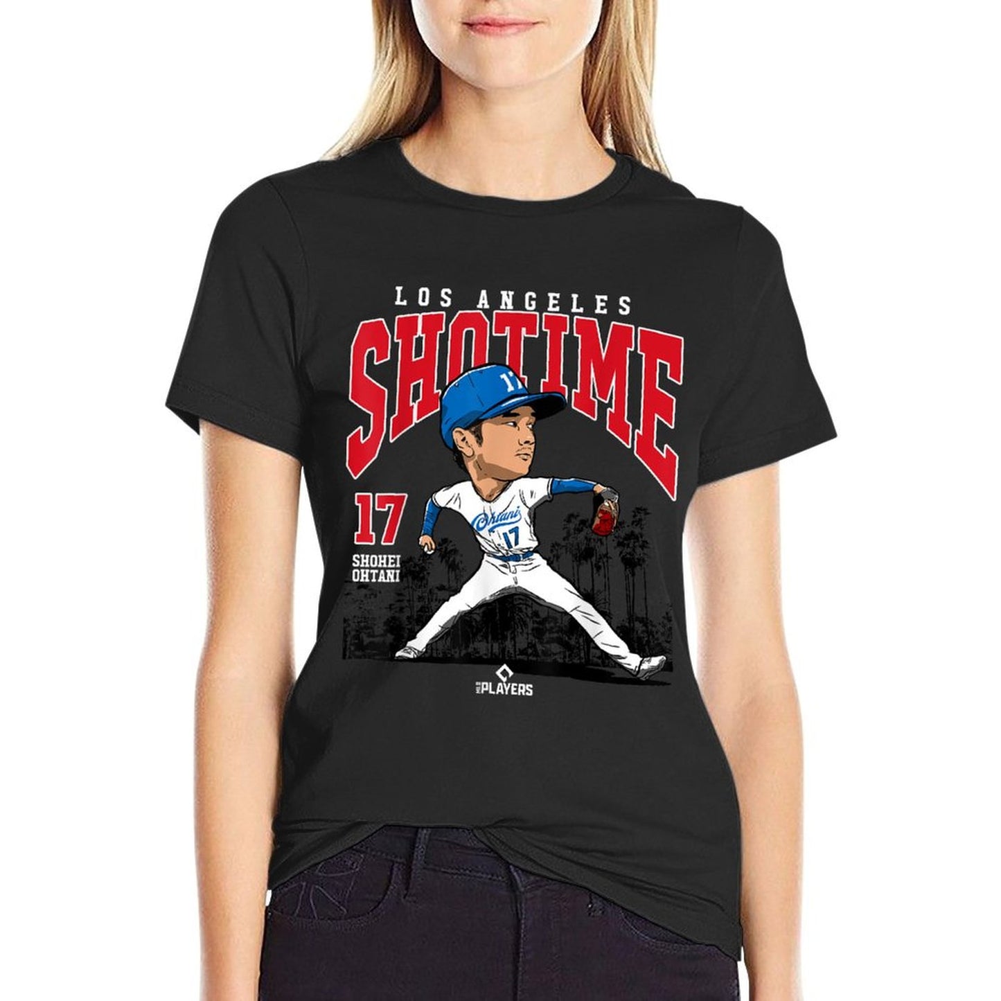 Shohei Ohtani Los Angeles Baseball MLB Player MLBOHT3005 Odor-resistant T-Shirt