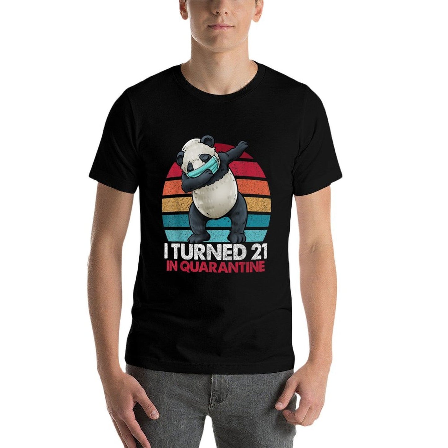I Turned 21 In Quarantine 2020 Dabbing Panda 21st Birthday Classic T-Shirt