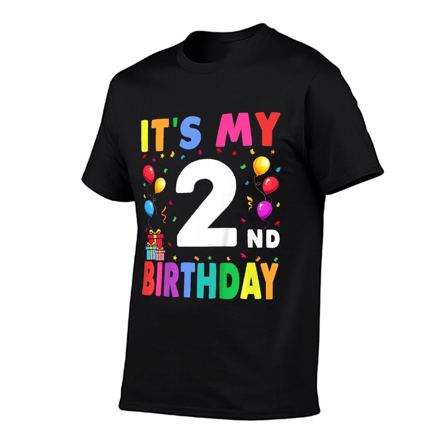 It's My 2nd Birthday 2 Two Happy Birthday Boys Or Girls Polyester Blend T-Shirt