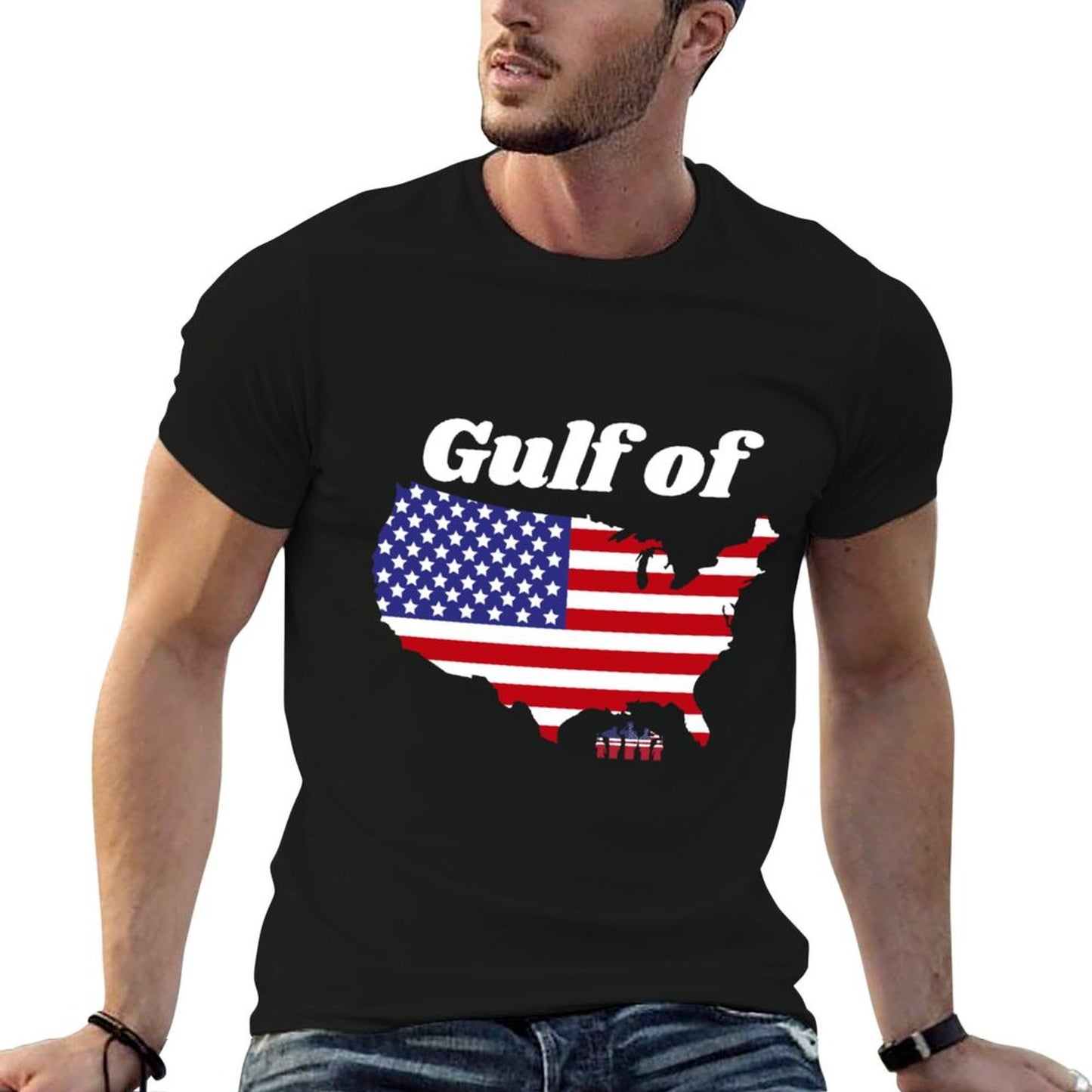 Gulf of United States of America Fade-proof Color T-Shirt