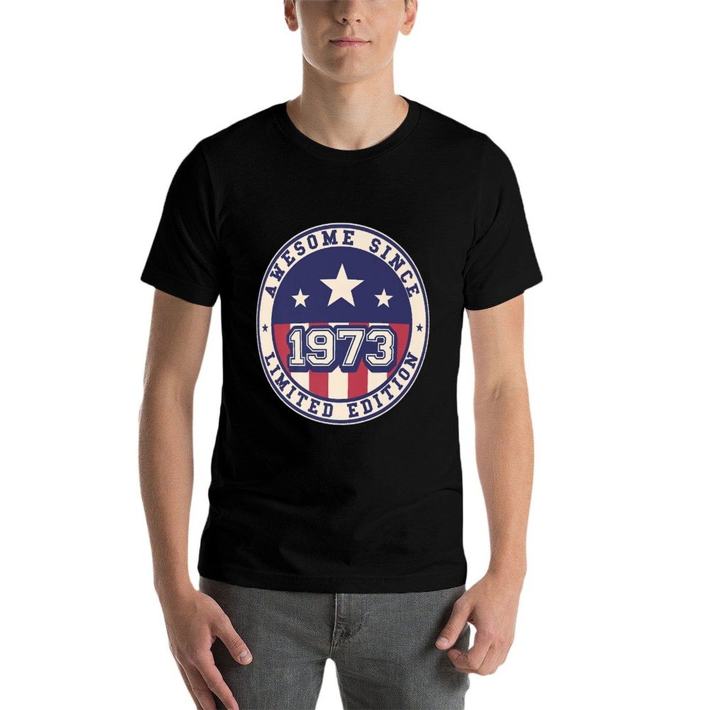50 Years Old Awesome Since 1973 50th Birthday Premium Fade-proof Color T-Shirt