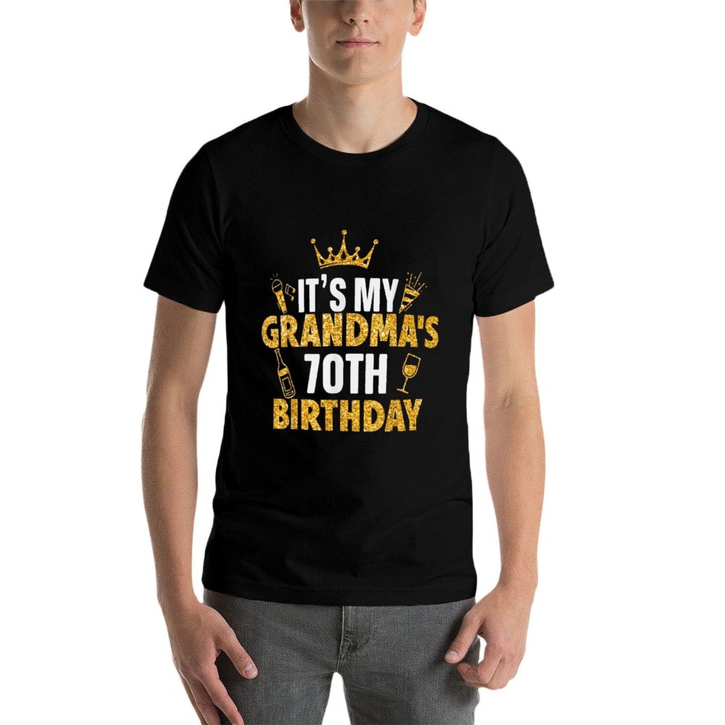 It's My GRANDMA's 70th Birthday 1955 70 Years Old Wrinkle-resistant T-Shirt