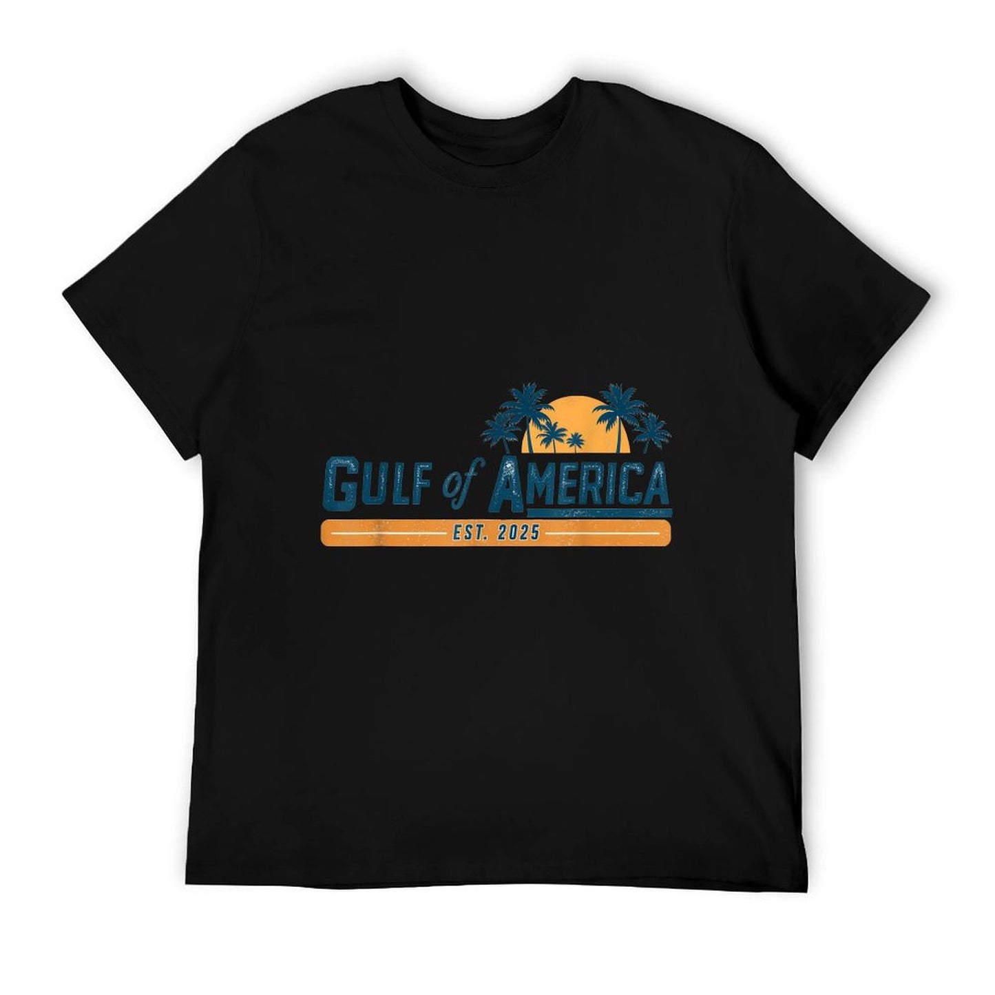 Vintage Gulf Of US America 2025 American Flag Gulf Mexico Comfortable T-Shirt