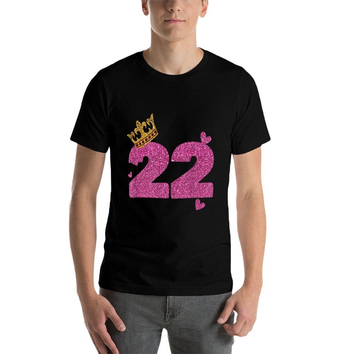 22nd Birthday Crown 22 Years Old Bday Relaxed-fit T-Shirt