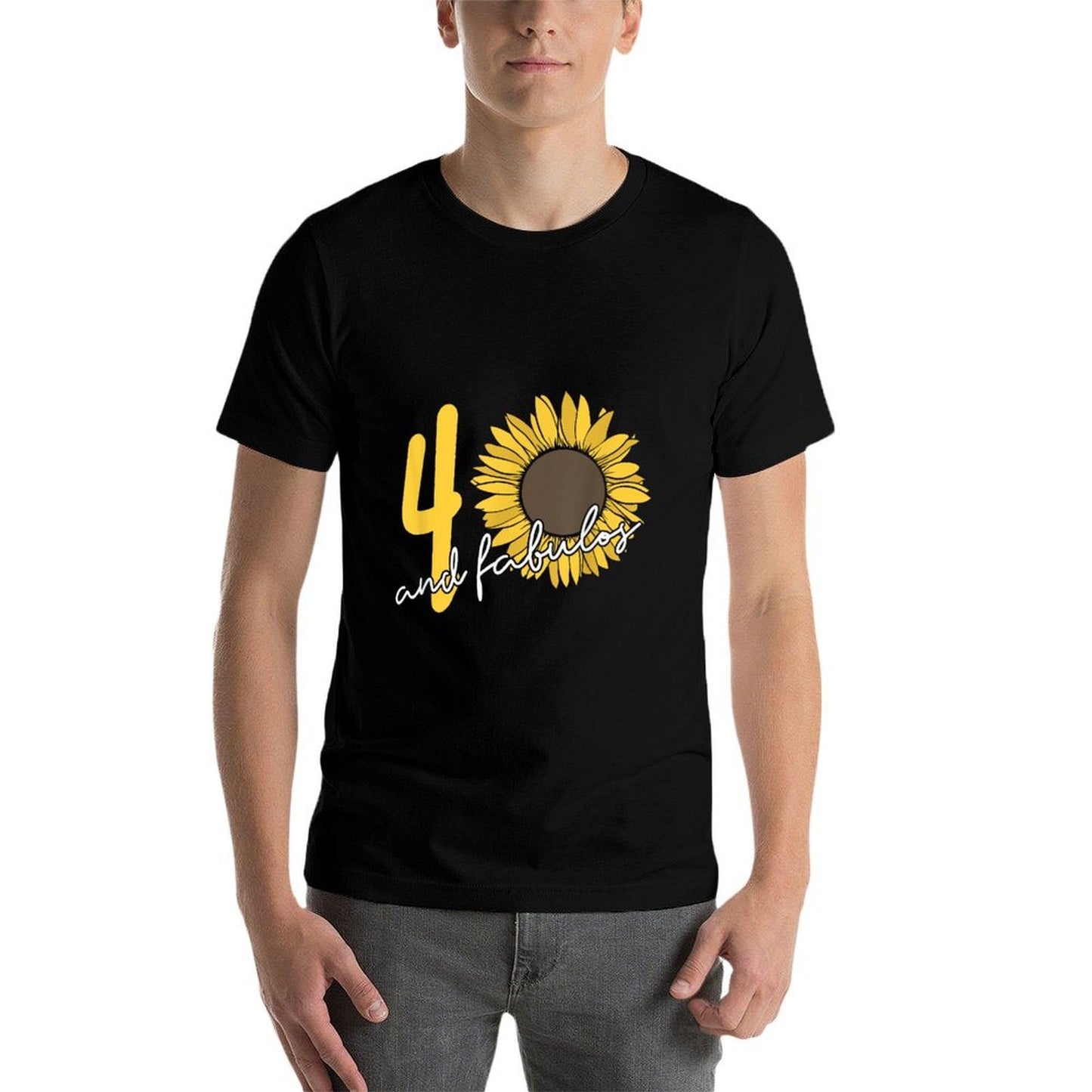 40 And Fabulous Sunflower 40th Birthday Breathable T-Shirt