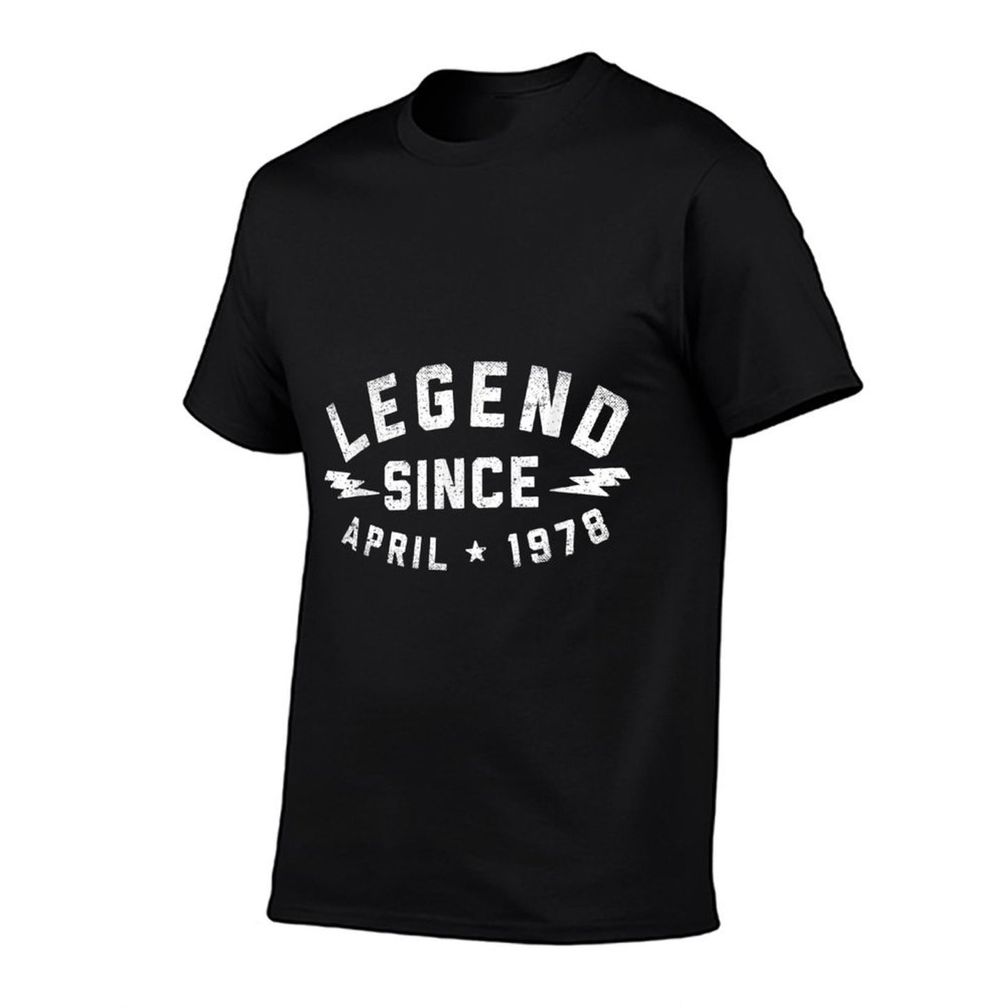 40th Birthday Legend Since April 1978 High-quality Stitching T-Shirt