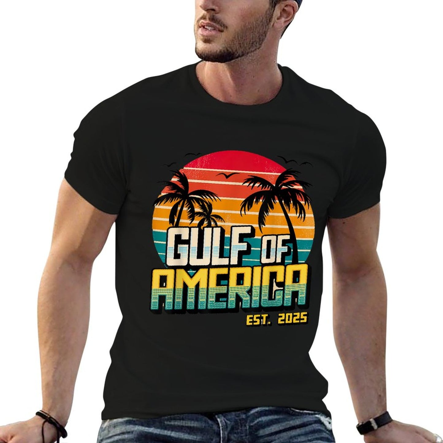 Funny Trump Gulf Of Us America Est 2025 Soft T-Shirt