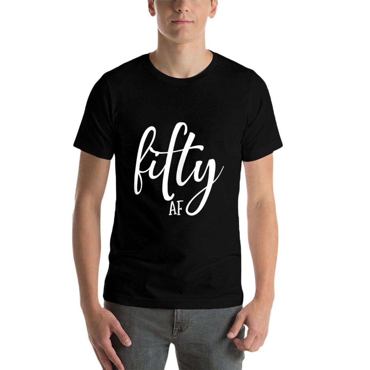 50th Birthday Fifty AF Slim-fit Cut T-Shirt
