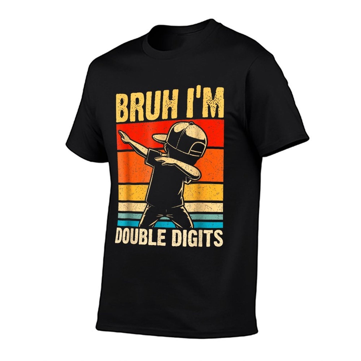 10 Years Old Birthday Bruh I'm Double Digits 10th Birthday Moisture-wicking T-Shirt
