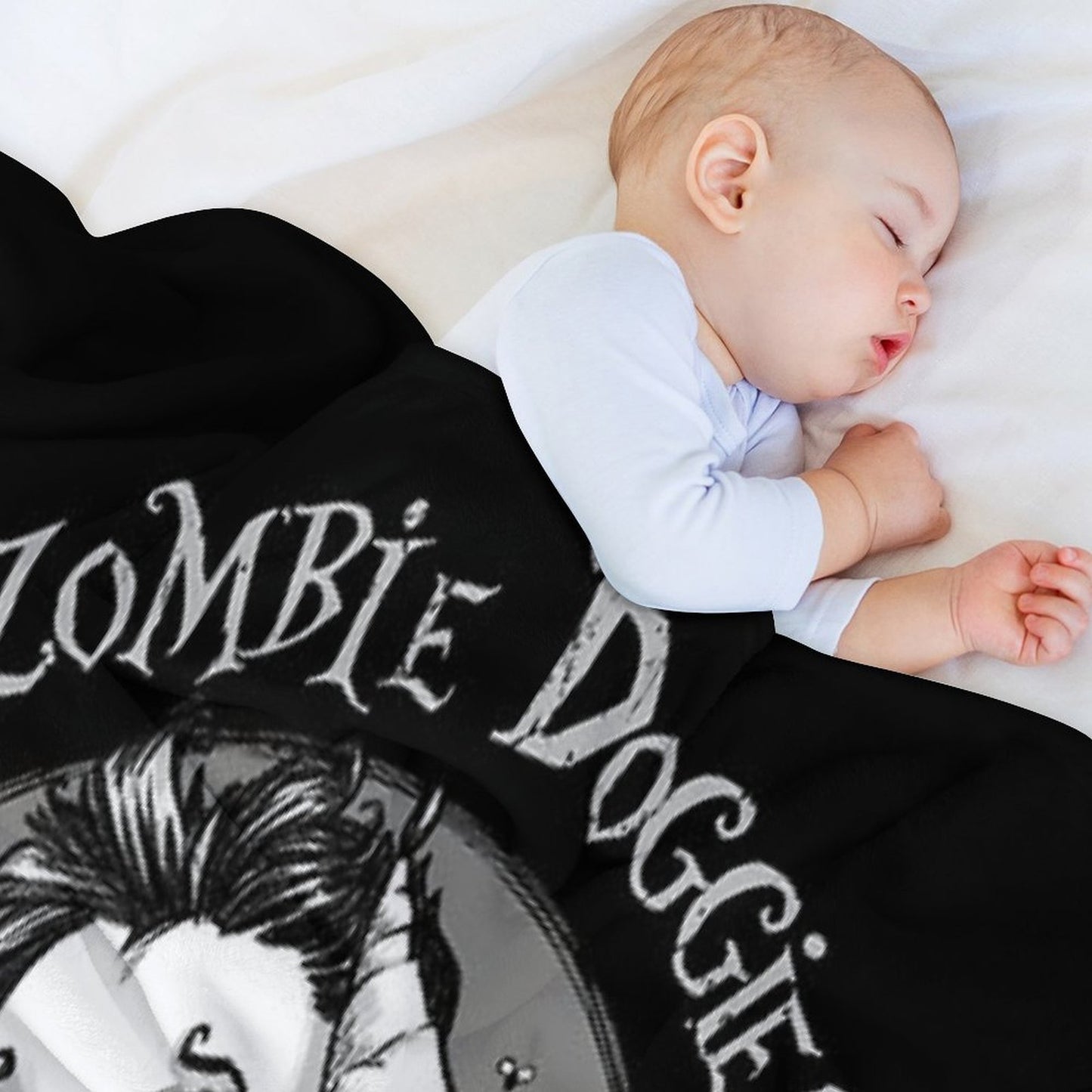 Zombie Doggies Also Need Love Comfort Throw Blanket