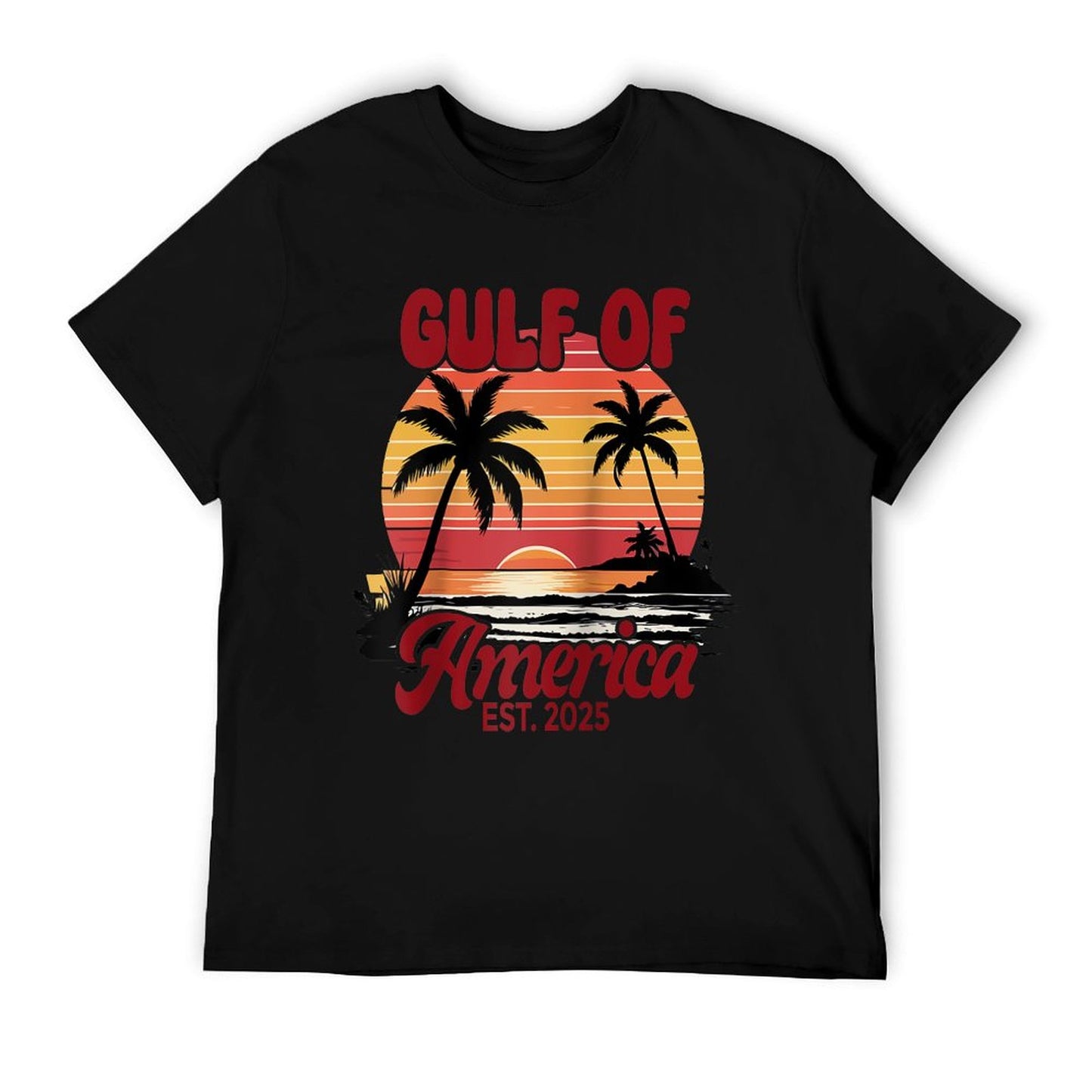 Gulf Of US America Est. 2025 Raglan Baseball Slim-fit Cut T-Shirt