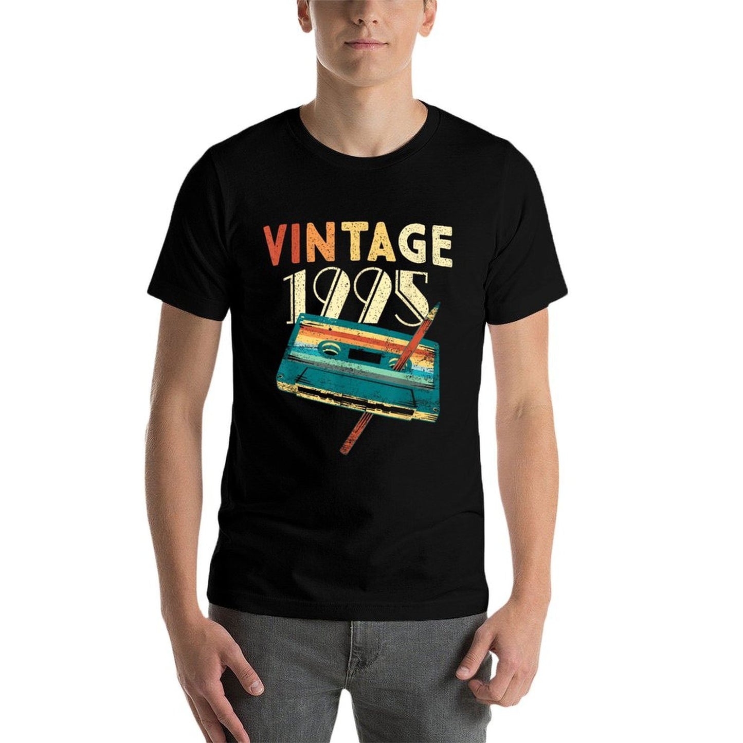 30 Years Old Gifts Vintage 1995 Music Cassette 30th Birthday Relaxed-fit T-Shirt