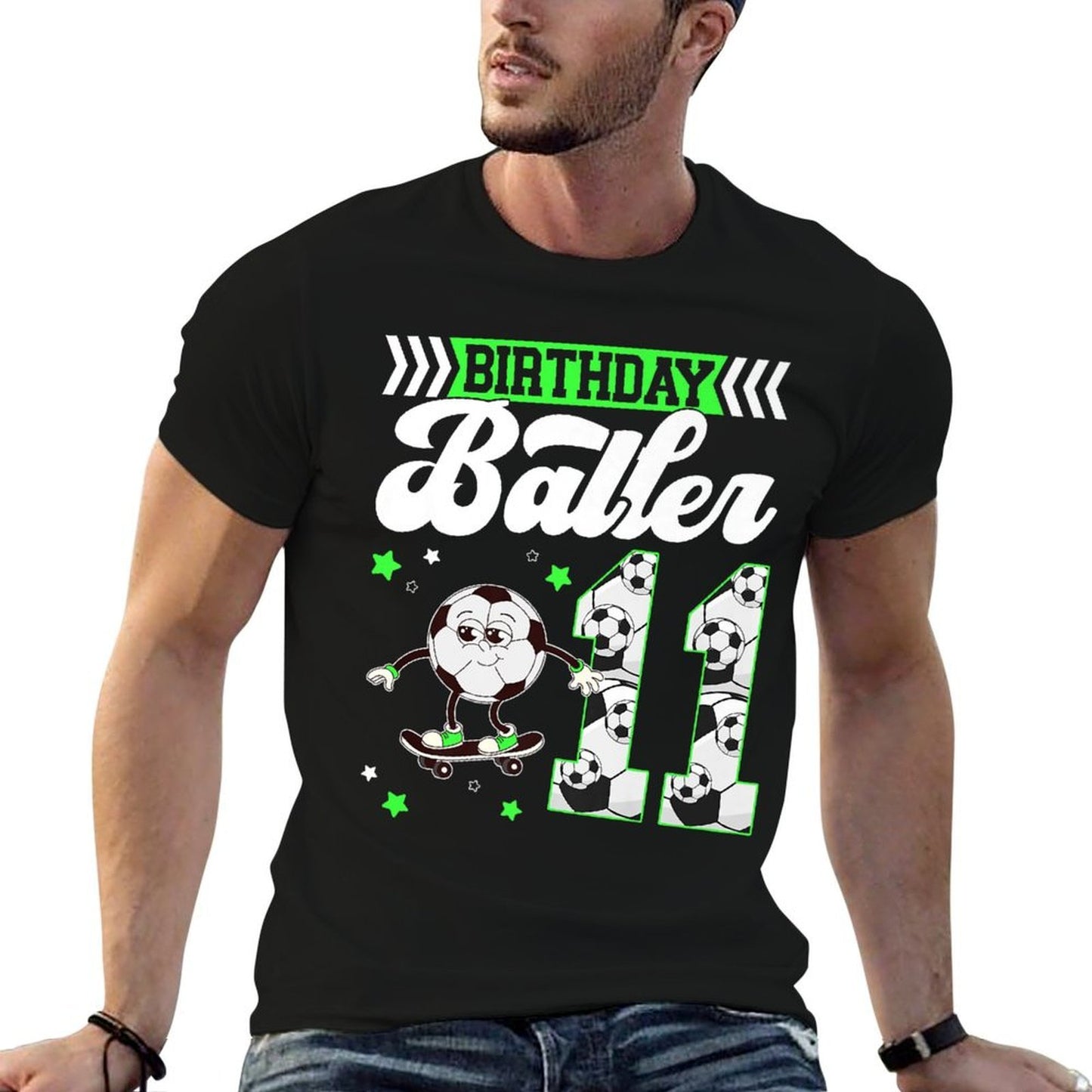 11th Soccer Birthday Party Eleven Year Old Soccer Player Premium Quick-drying T-Shirt
