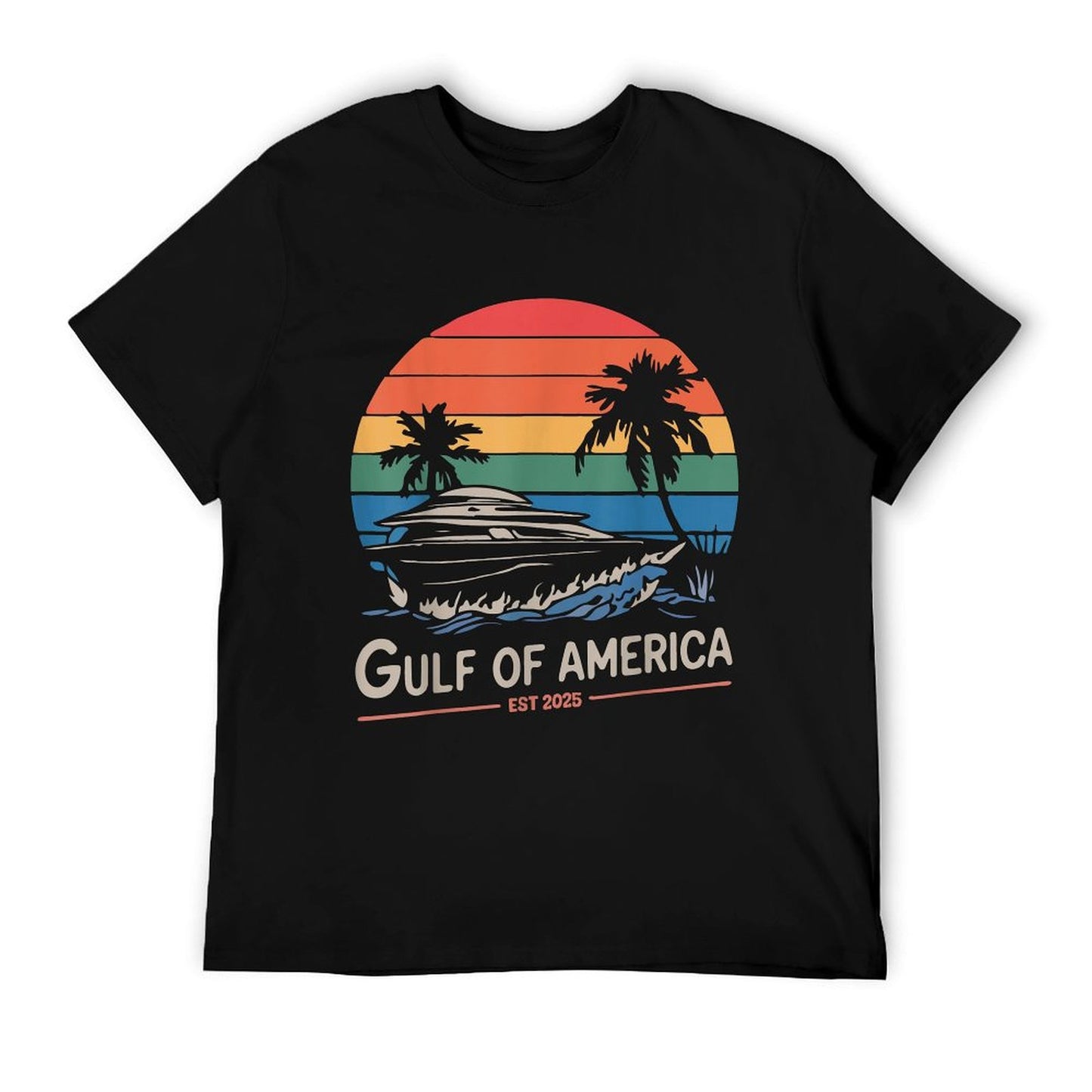 Gulf of US America 2025 Retro Vintage Versatile T-Shirt