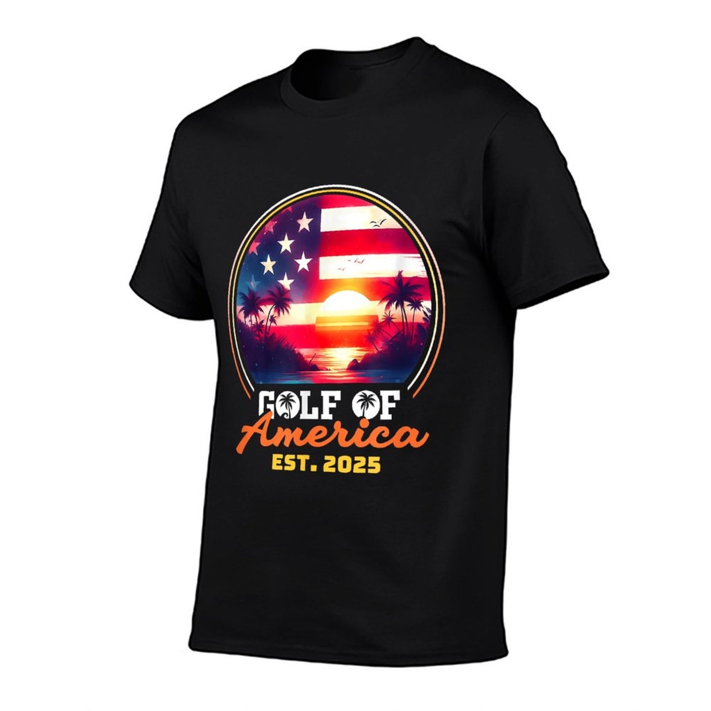 Funny USA America Shirt Gulf Of Us America Est 2025 Easy-care T-Shirt