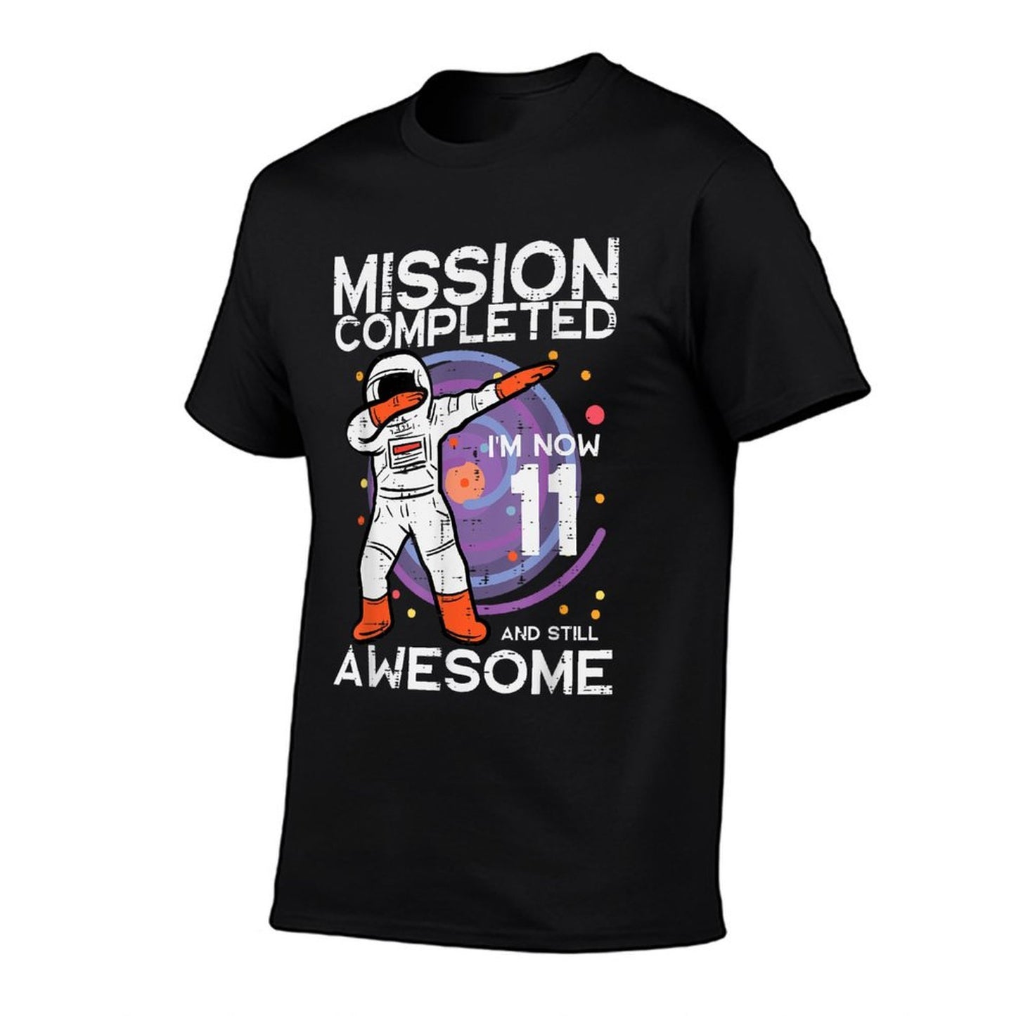 11th Birthday Astronaut Dab Mission Completed 11 Bday Boys Relaxed-fit T-Shirt