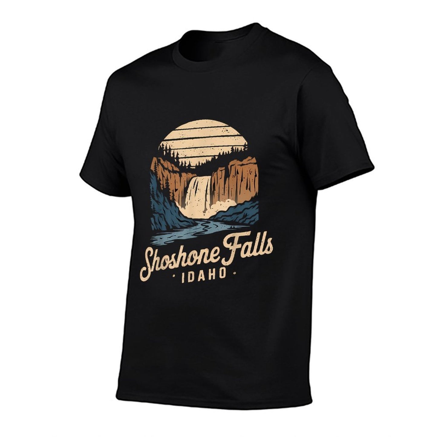 Vintage Shoshone Falls Idaho Waterfalls Hiking Souvenir Quick-drying T-Shirt