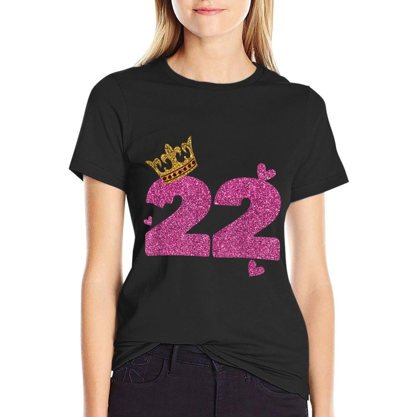 22nd Birthday Crown 22 Years Old Bday Relaxed-fit T-Shirt
