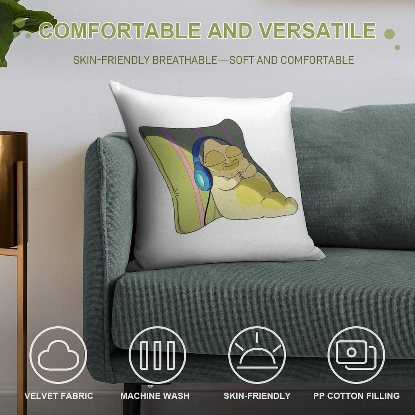 Solar Opposites Pupa Soft Bedroom Essential Throw Pillow